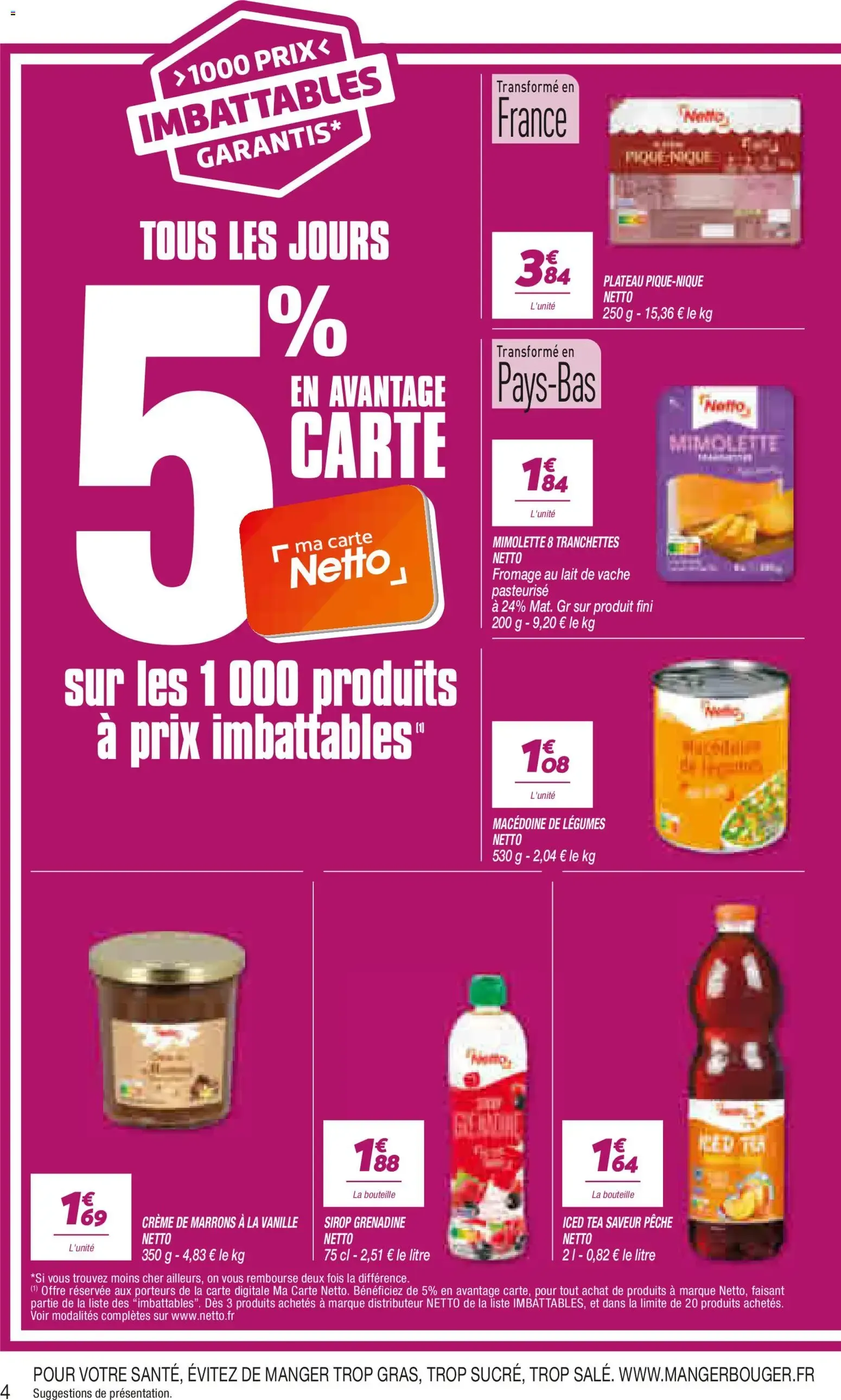 Netto catalogue à partir du 21/07/2026 - promo en ligne du 21 juillet au 3 août 2026 - Catalogue page 4