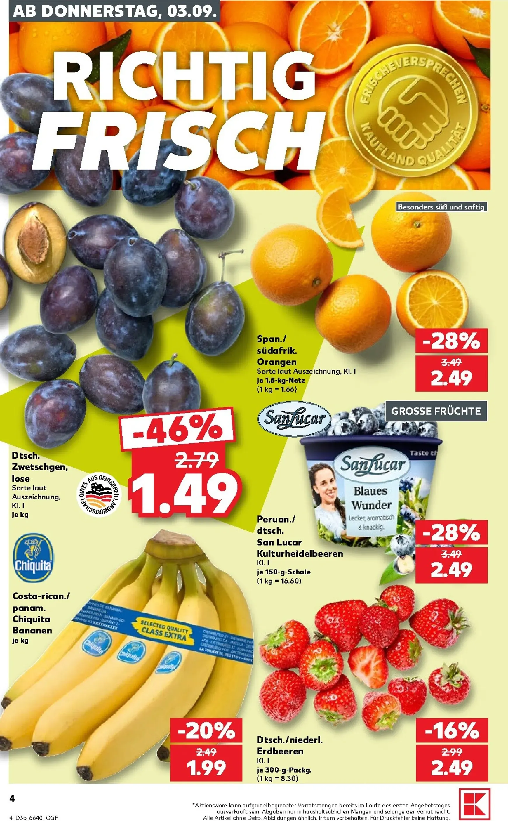 Neuer Kaufland Prospekt – von Donnerstag 03.09.2026 bis Mittwoch 09.09.2026 von 3. September bis 9. September 2026 - Prospekt seite 4