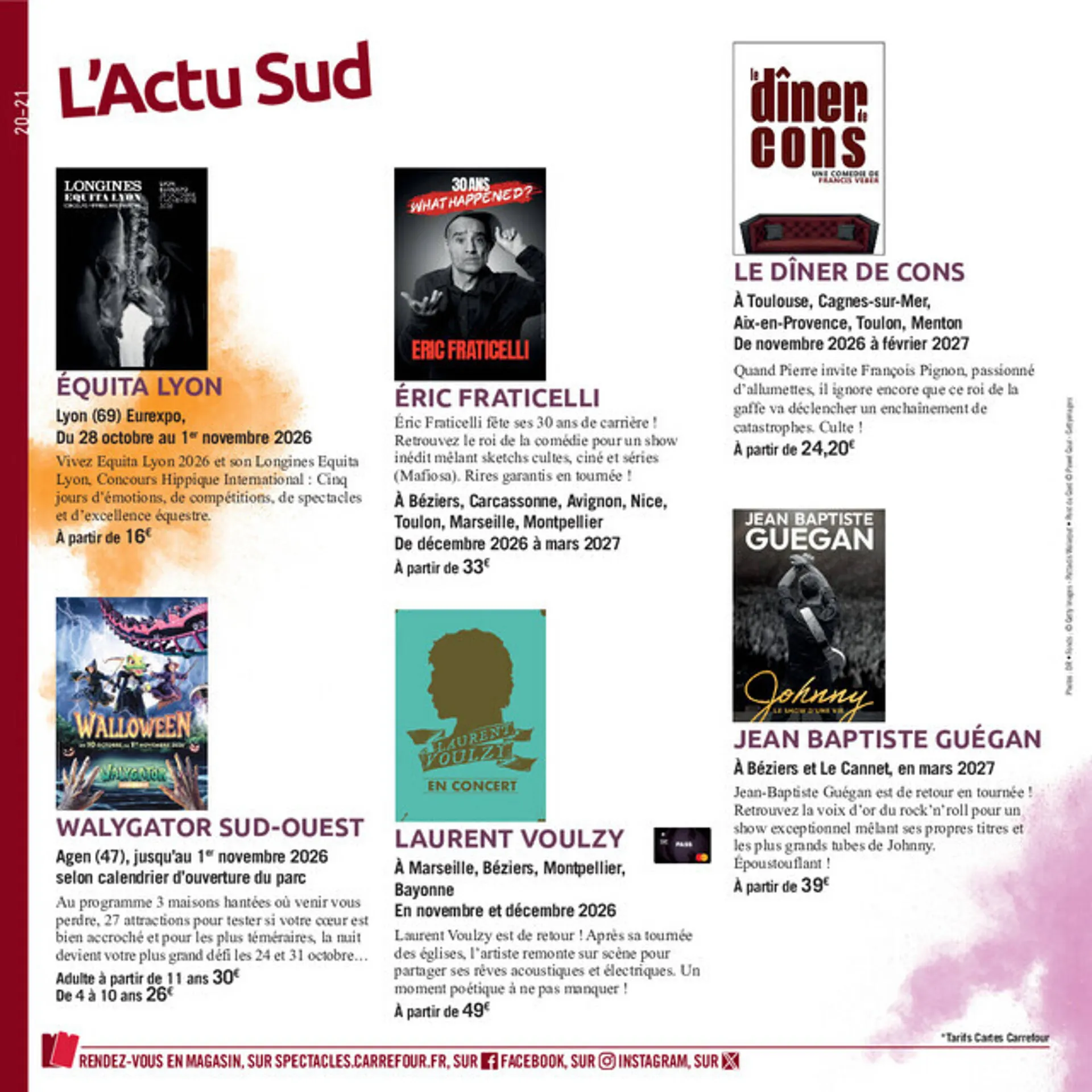 Carrefour Spectacles - Le Monde de La Reine des Neiges du 2 octobre au 7 février 2027 - Catalogue page 20