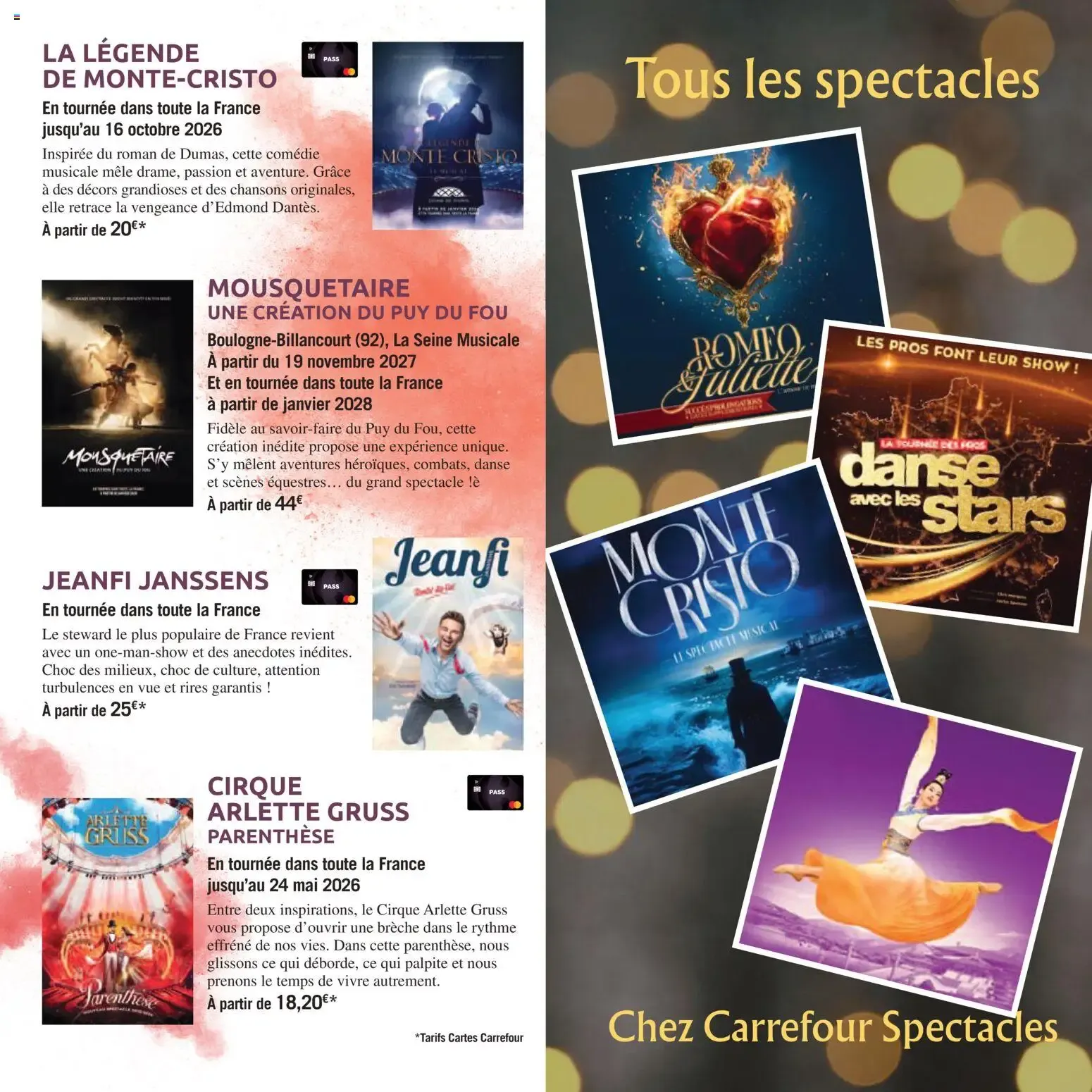 Carrefour spectacles LE BOOK DE VOS SORTIES du 1 avril au 30 septembre 2026 - Catalogue page 17