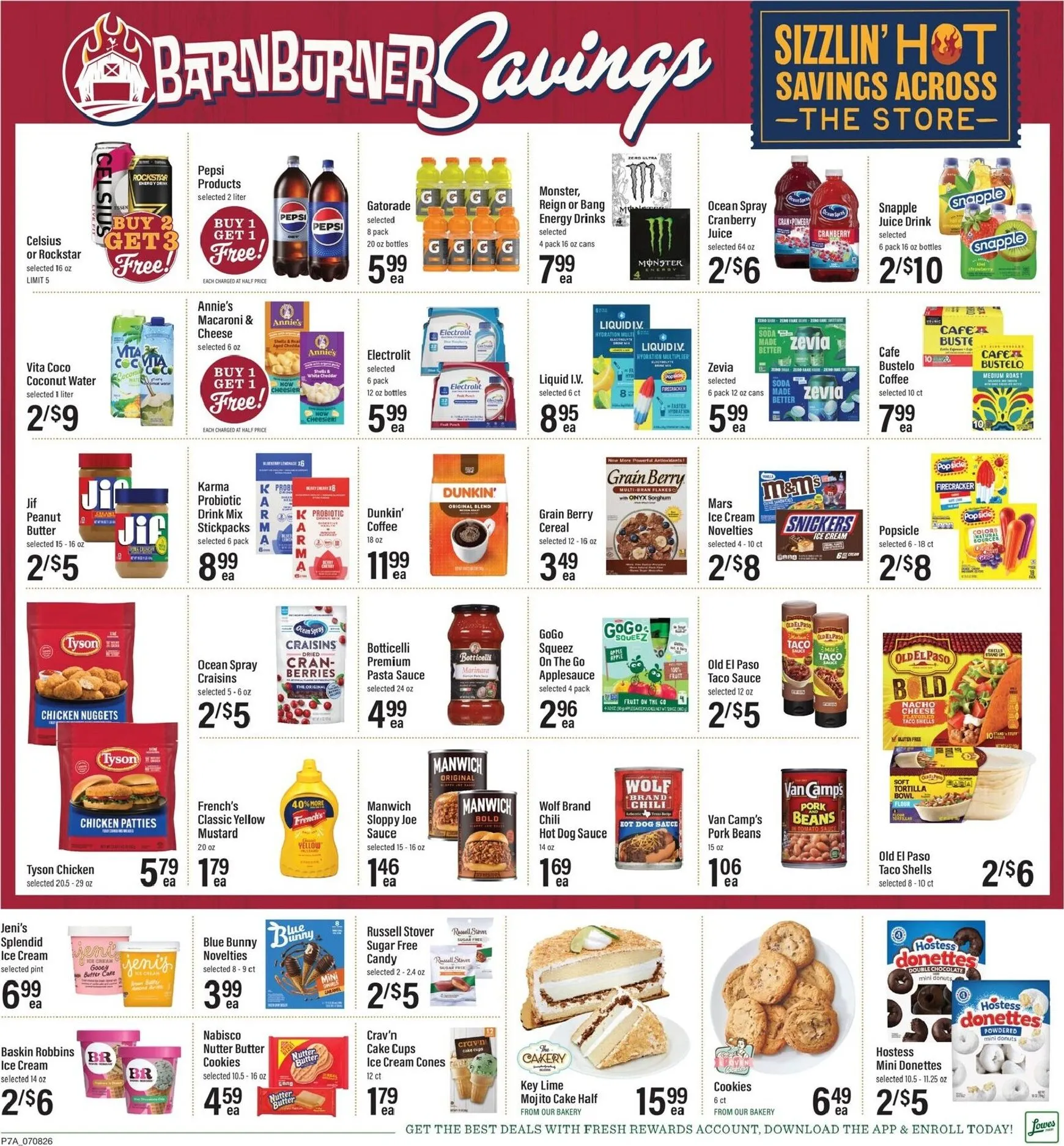 Weekly ad Current Lowes Foods leaflet valid from Wednesday 07/08/2026 to Tuesday 07/14/2026 from July 8 to July 14 2026 - Page 11