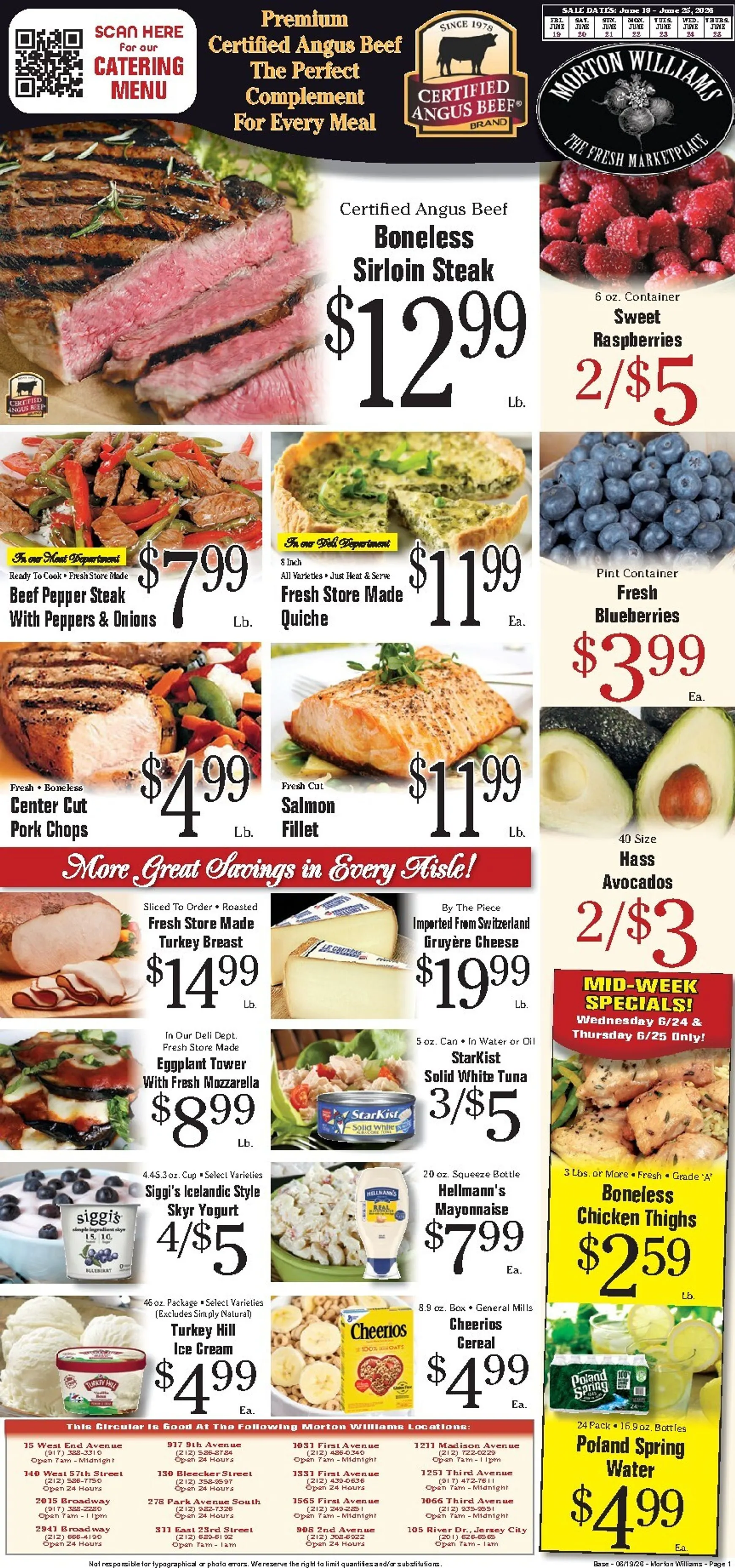 Current Morton Williams - Manhattan / Jersey City leaflet valid from Friday 06/19/2026 to Thursday 06/25/2026