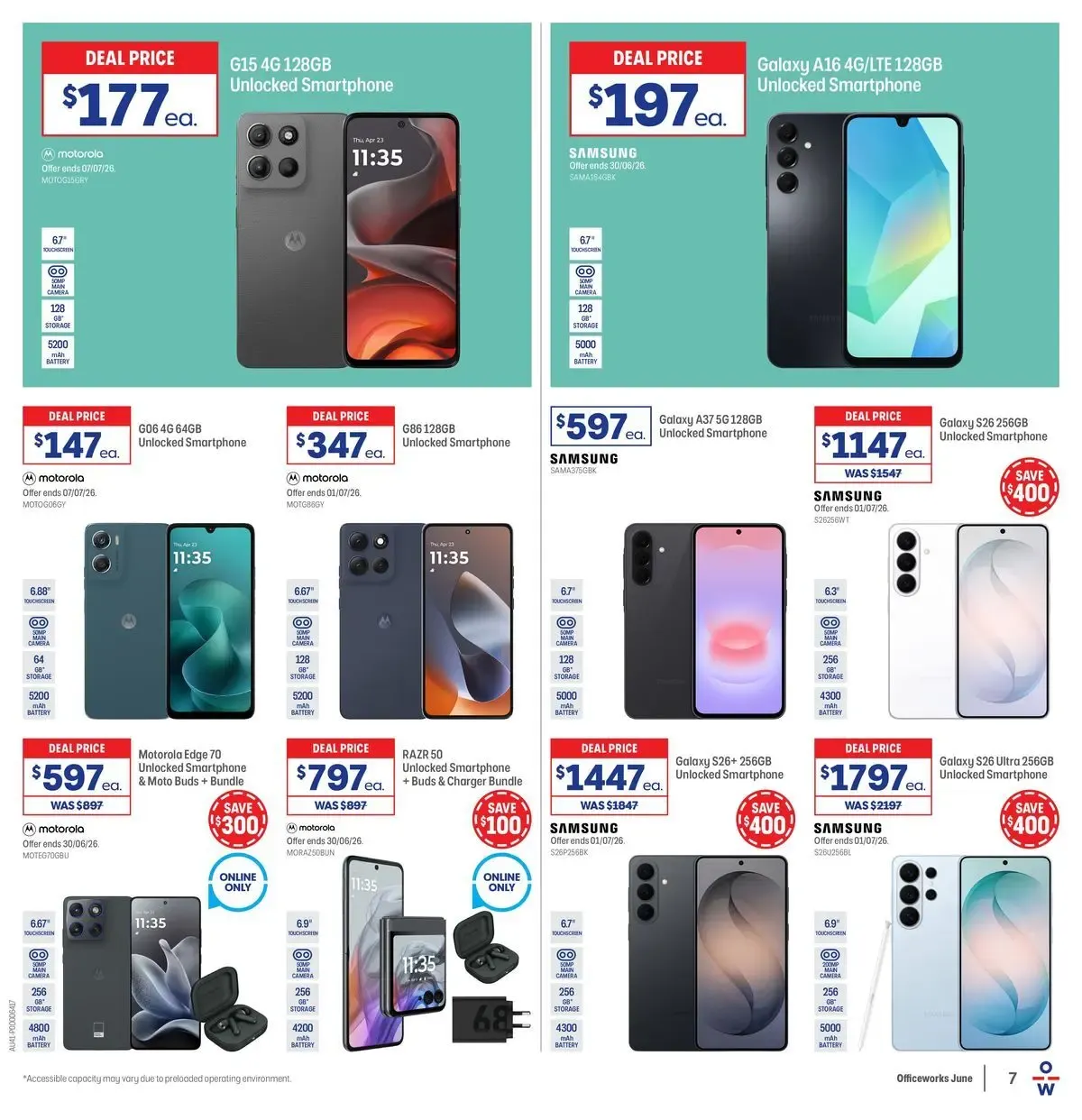 Officeworks EOFY Deals - 11/06/2026 > weekly / monthly specials - Catalogue valid from 11 June to 30 June 2026 - page 7