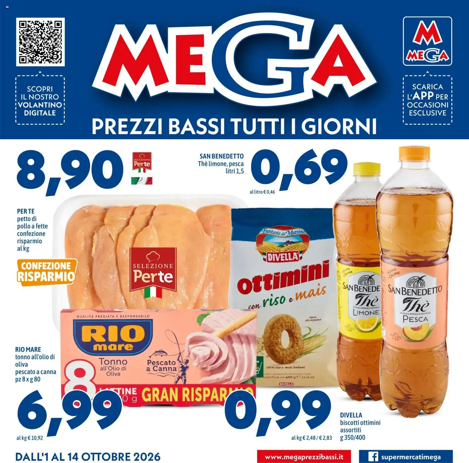 Mega: Prezzi Bassi Tutti i Giorni da 1 ottobre a 14 ottobre di 2026 - Pagina del volantino 1