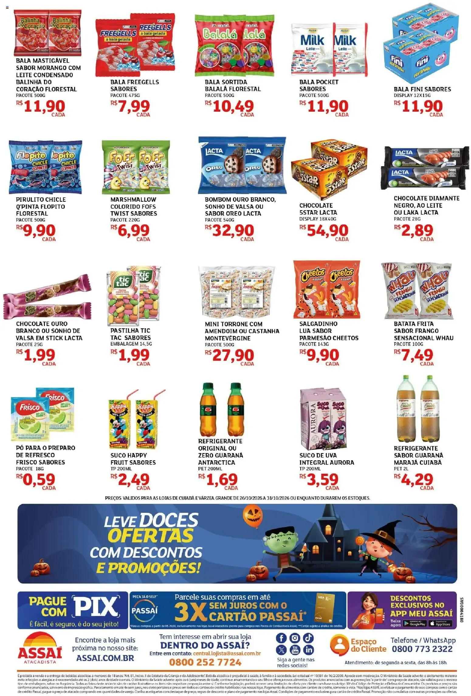 Encarte de Especial de Halloween Assaí Atacadista 26 de outubro até 31 de outubro 2026 - Pagina 2