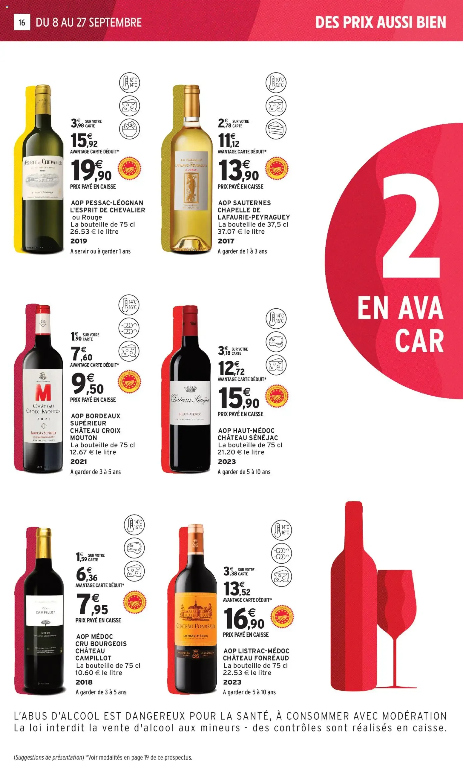 Intermarché - Foire aux vins à partir du 08/09/2026 - promo en ligne du 8 septembre au 27 septembre 2026 - Catalogue page 15