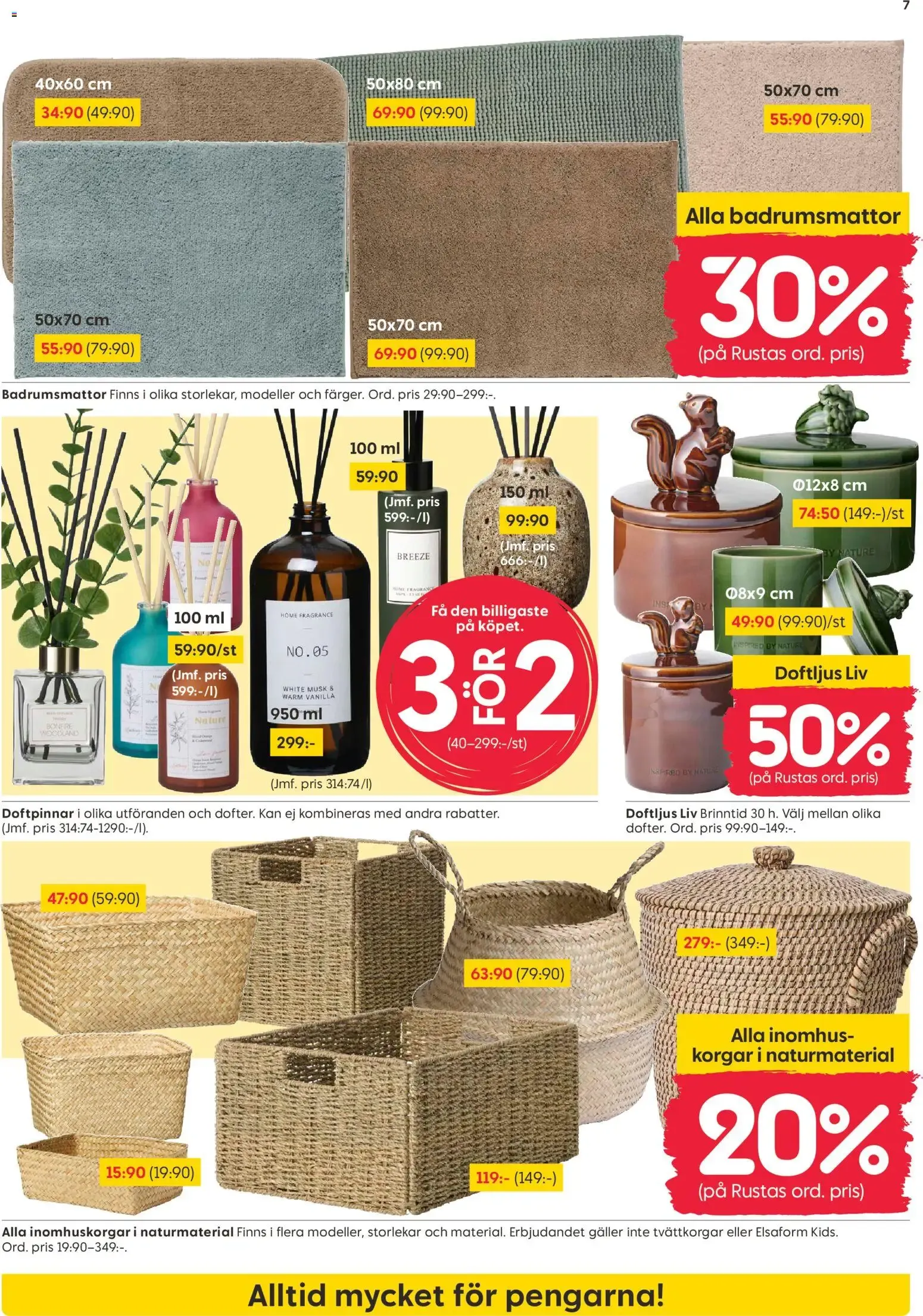 Rusta erbjudanden från 05/10/2026 - 11/10/2026 > Reklamblad nuvarande rabatter från 5 oktober till 11 oktober 2026 - Reklamblad sidor 7