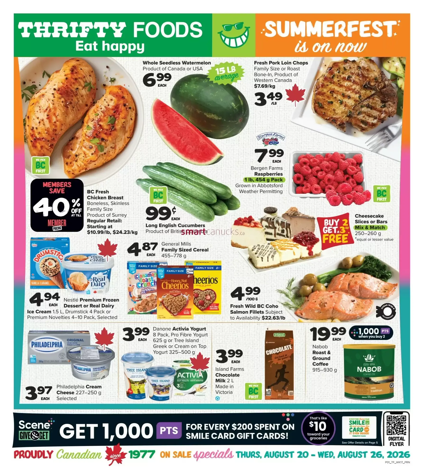 Thrifty Foods flyer week 34 from August 20 to August 26 2026 - flyer page 1