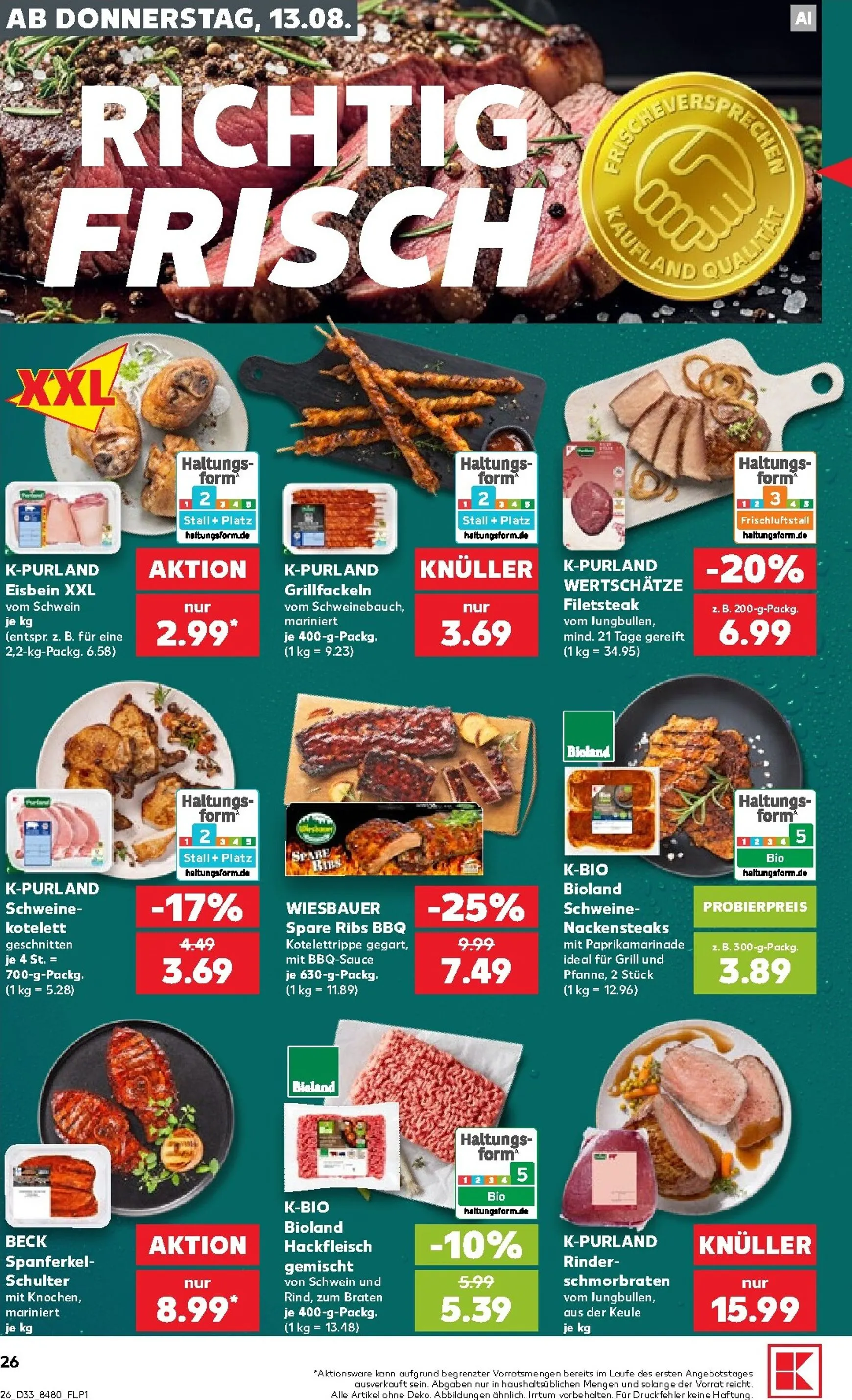 Neuer Kaufland Prospekt – von Donnerstag 13.08.2026 bis Mittwoch 19.08.2026 von 13. August bis 19. August 2026 - Prospekt seite 26