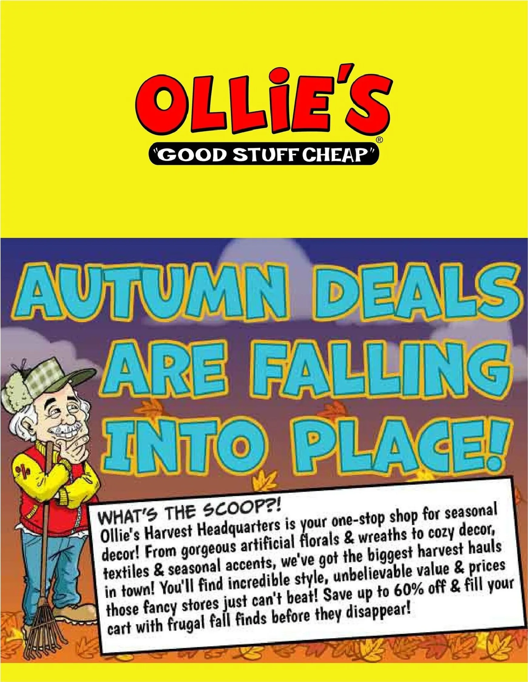 Ollie's: Autumn Deals Are Falling Into Place!