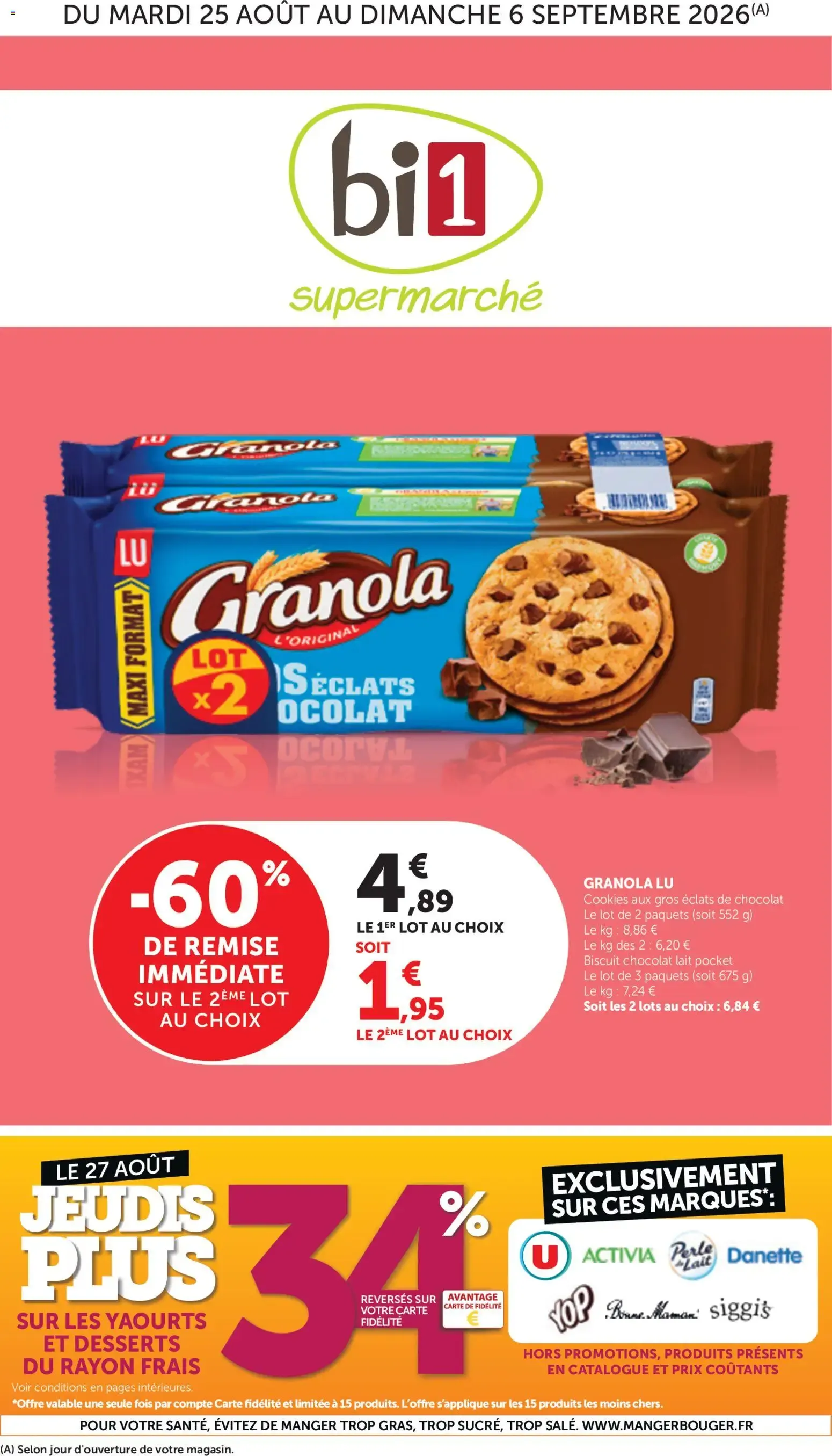bi1 Catalogue à partir du 25/08/2026 - promo en ligne