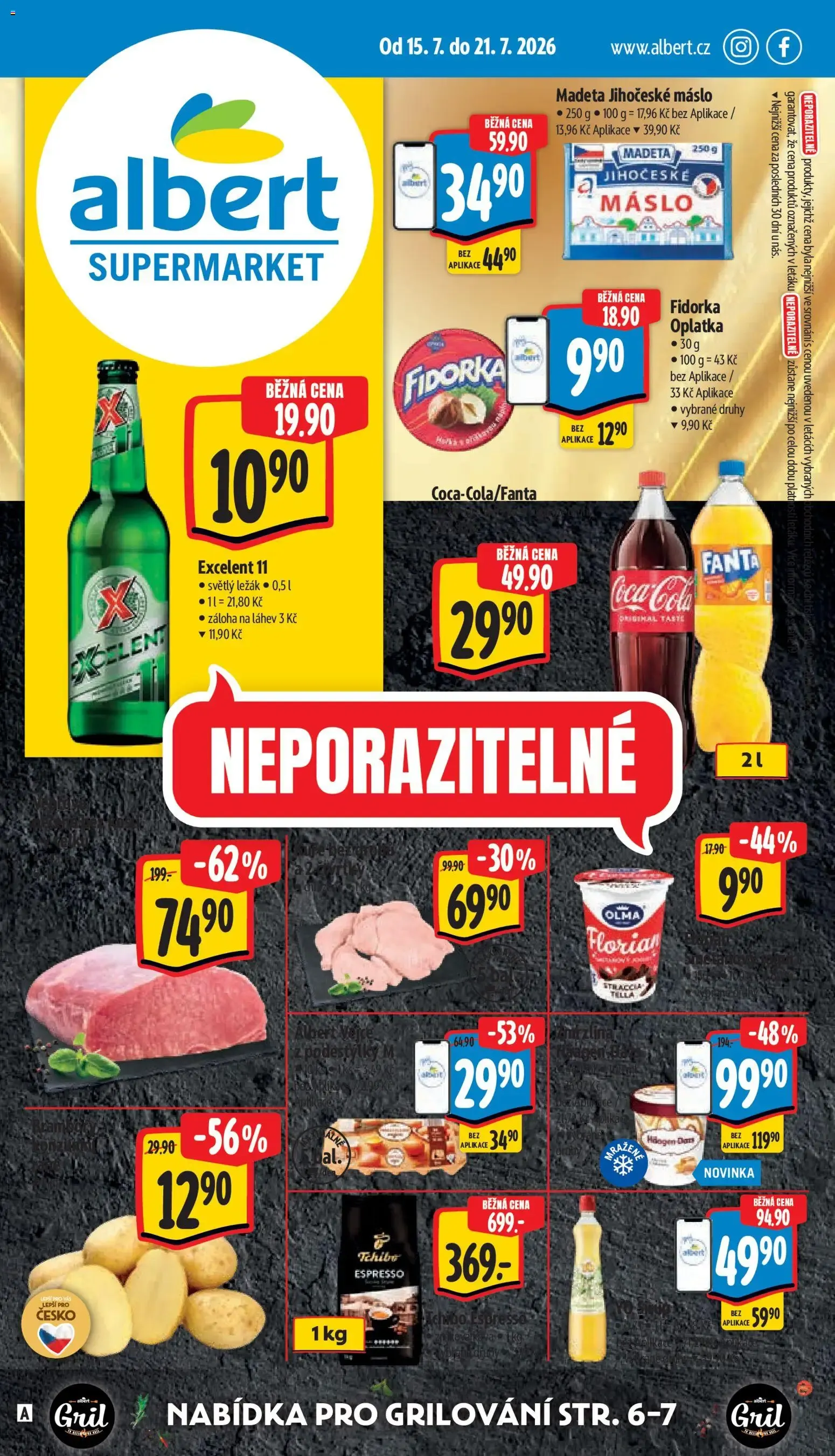 Albert leták - Supermarket od 15.07.2026 - Akční leták - 15. července 21. července 2026 - Page 1