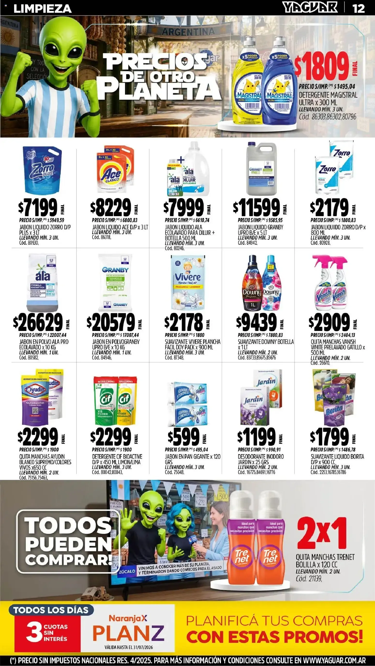 Ofertas de Yaguar - Oferta Semanal Misiones del 29/06/2026 - 05/07/2026 29 de junio al 5 de julio 2026 - Página 13 del catálogo