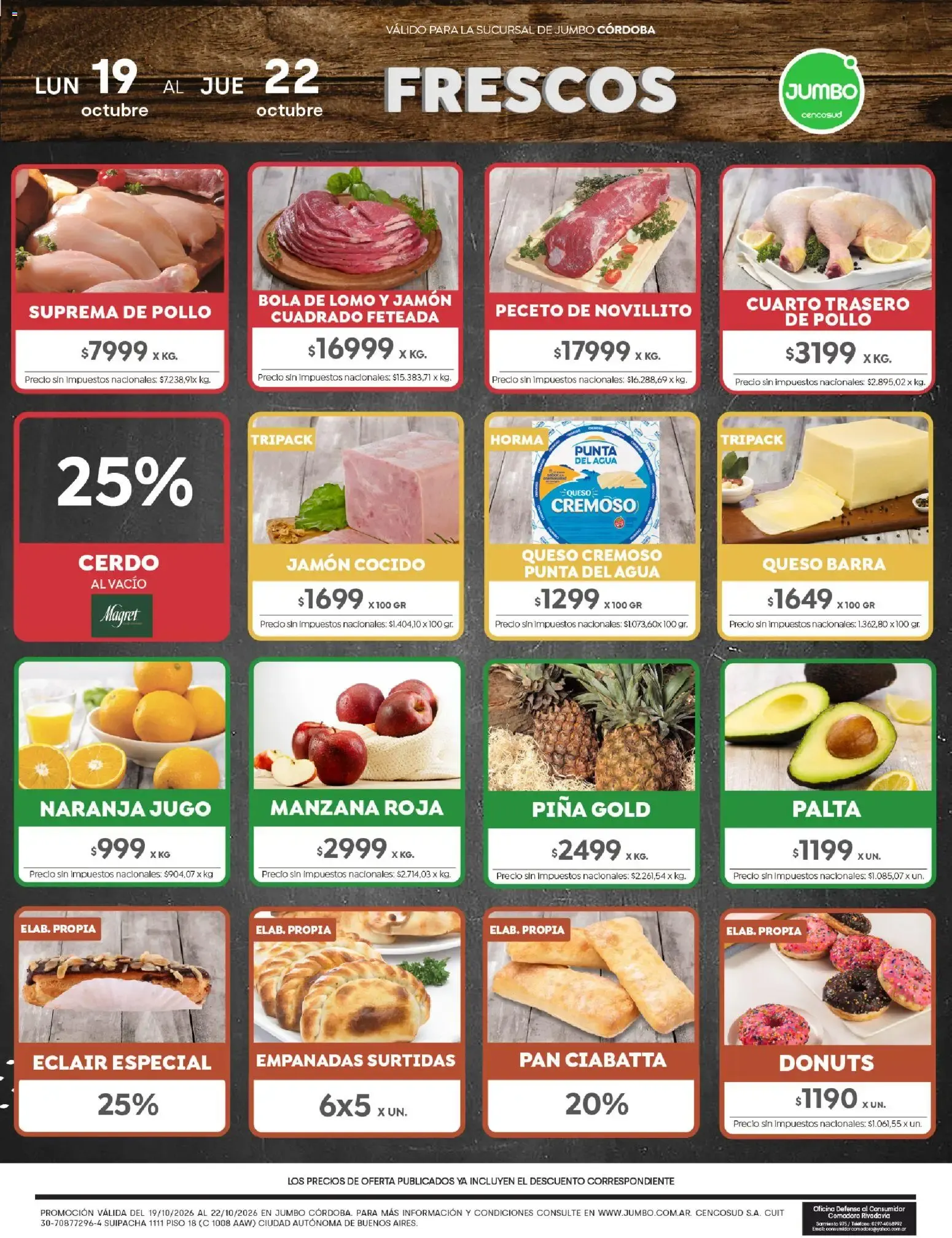 Ofertas de Jumbo - Ofertas | Córdoba del 19/10/2026 - 22/10/2026 19 de octubre al 22 de octubre 2026 - Página 1 del catálogo
