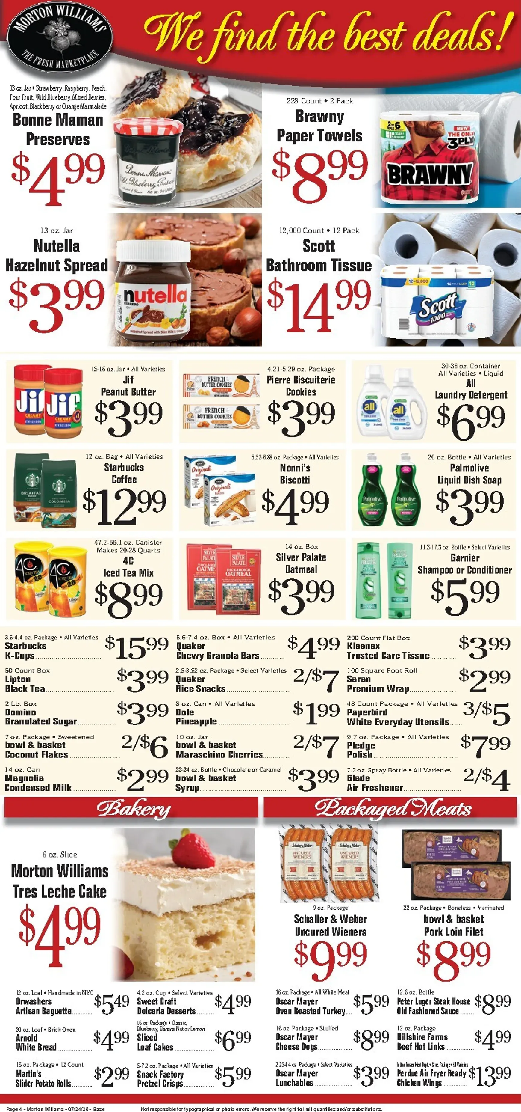 Weekly ad Current Morton Williams - Manhattan / Jersey City leaflet valid from Friday 07/24/2026 to Thursday 07/30/2026 from July 24 to July 30 2026 - Page 4