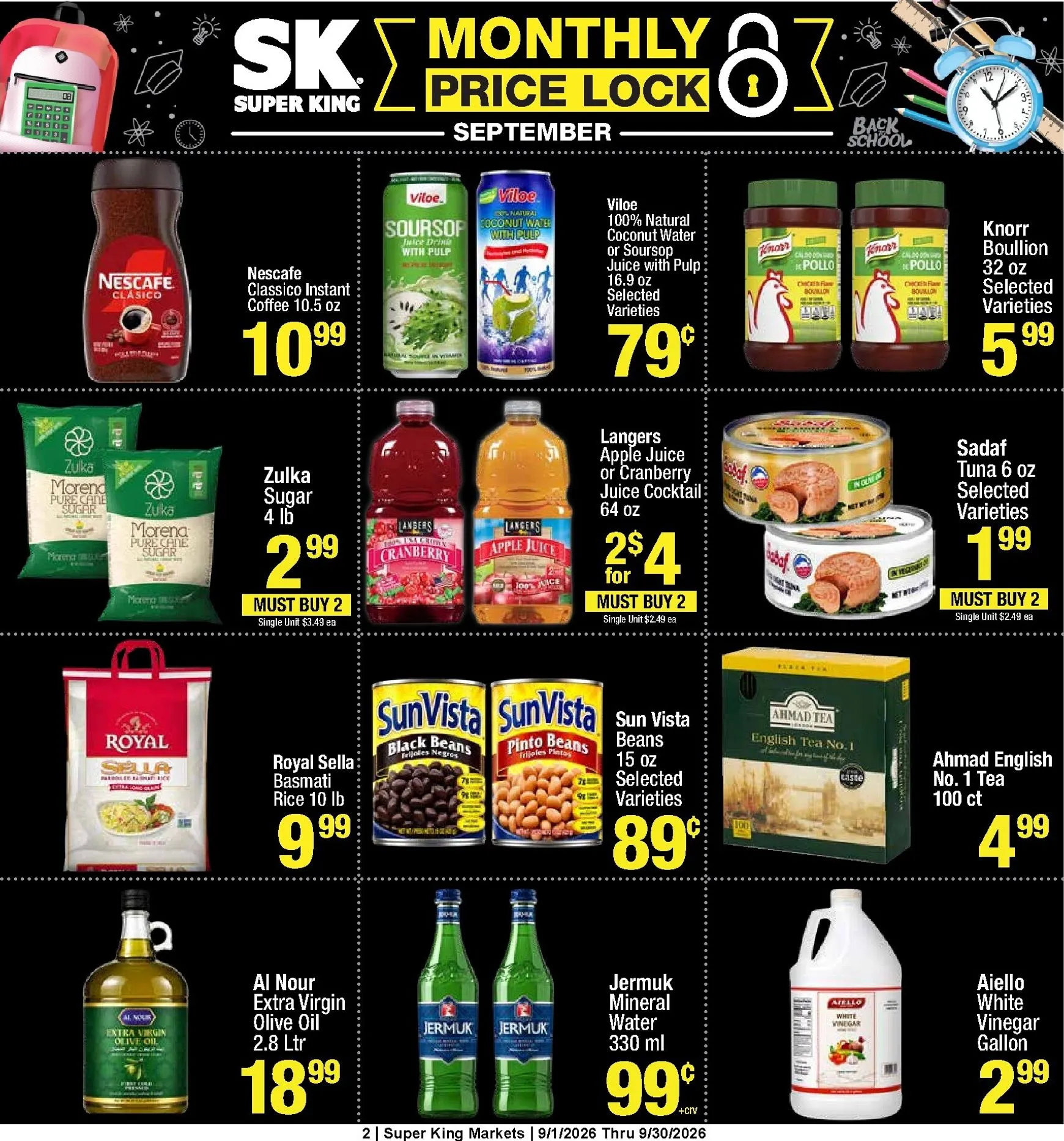 Weekly ad SK Super King Monthly Price Lock September from September 1 to September 30 2026 - Page 2