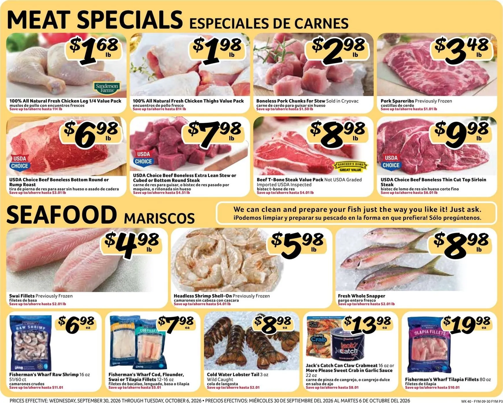 Weekly ad Fresco Supermarkets Weekly Specials from September 30 to October 6 2026 - Page 3