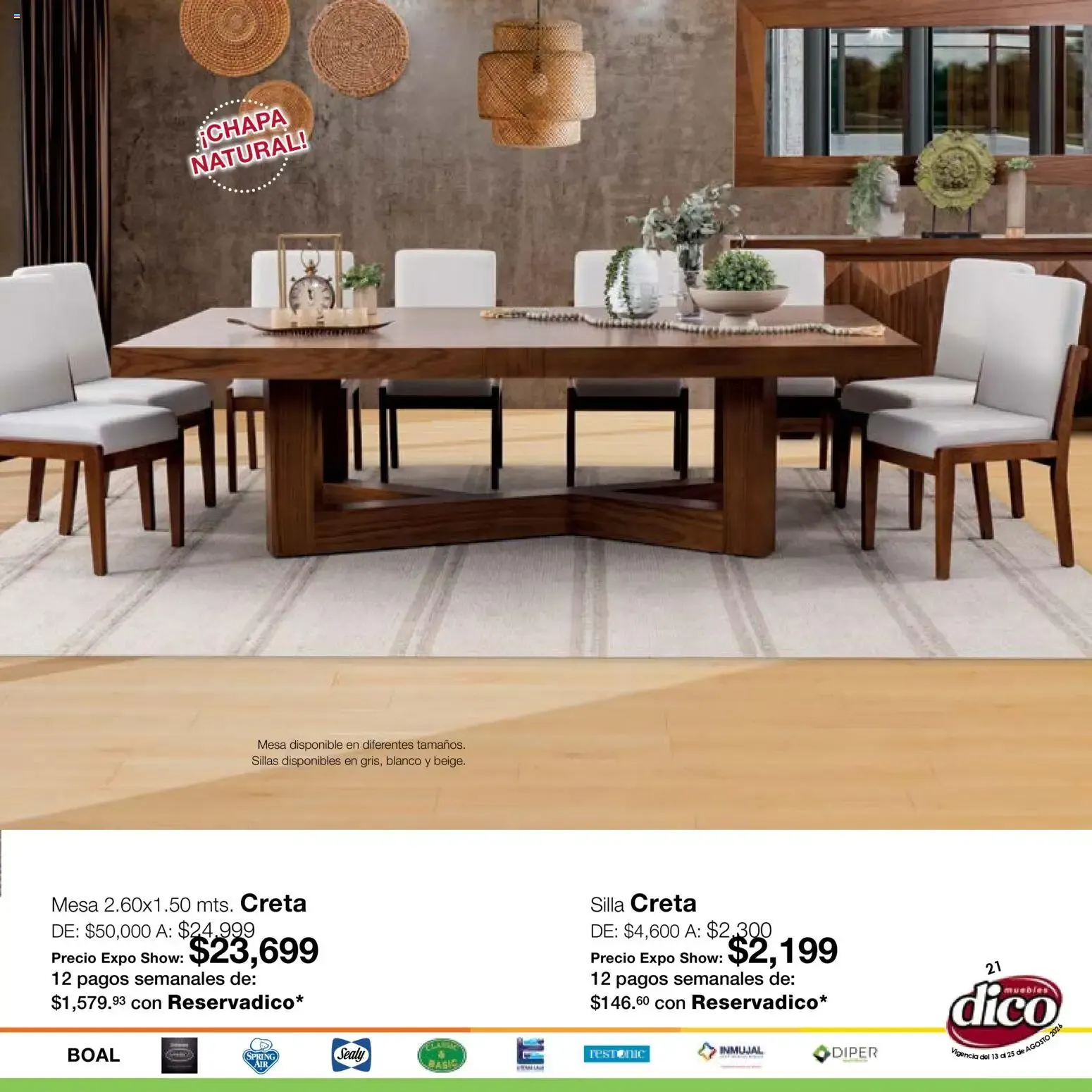 Catálogo de Muebles Dico catálogo Expo Show (13/08/2026 - 25/08/2026) - catálogo en línea 13 de agosto al 25 de agosto 2026 - Pagina 21