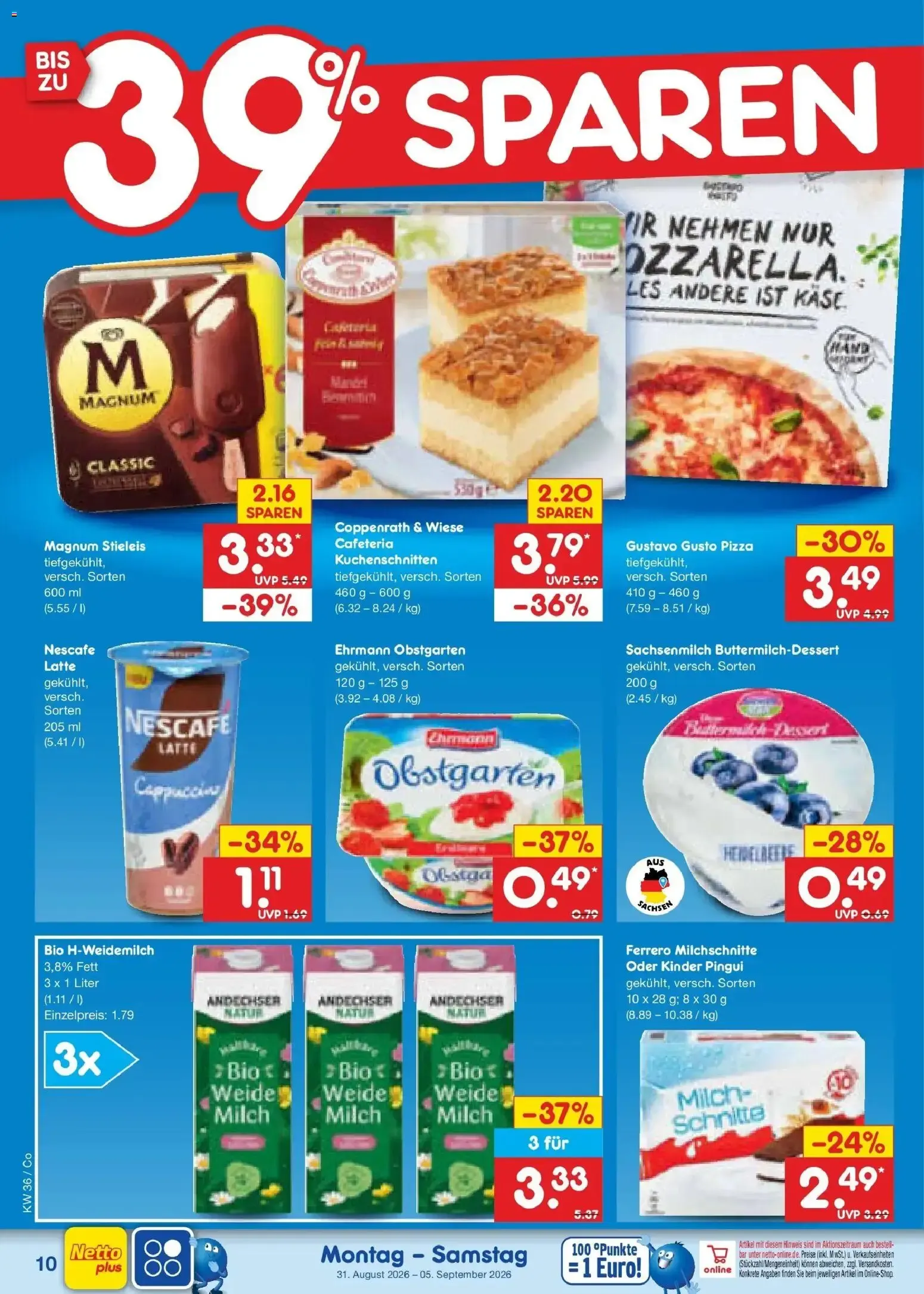 Netto Marken-Discount XXL SPAR GANZ NAH von 31. August bis 5. September 2026 - Prospekt seite 12