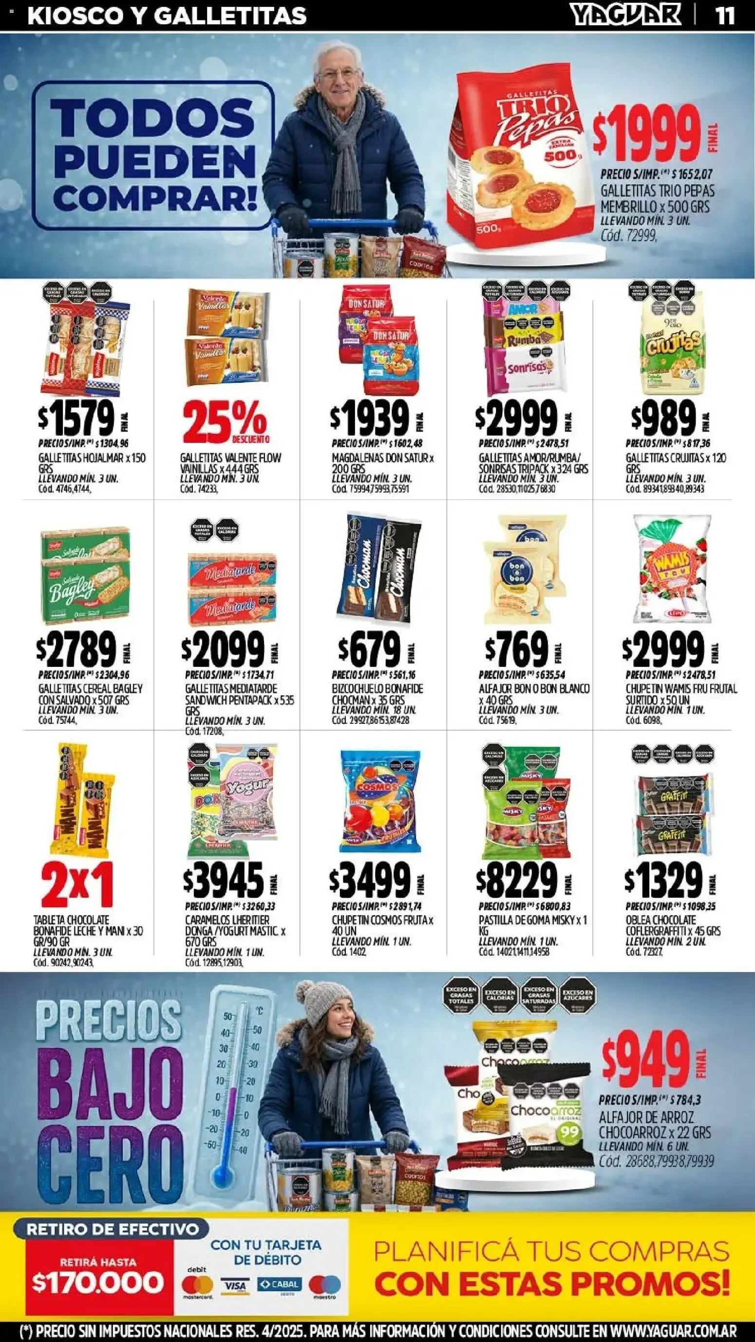 Ofertas de Mayorista Yaguar - Precios Bajo Cero 20 de julio al 26 de julio 2026 - Página 11 del catálogo