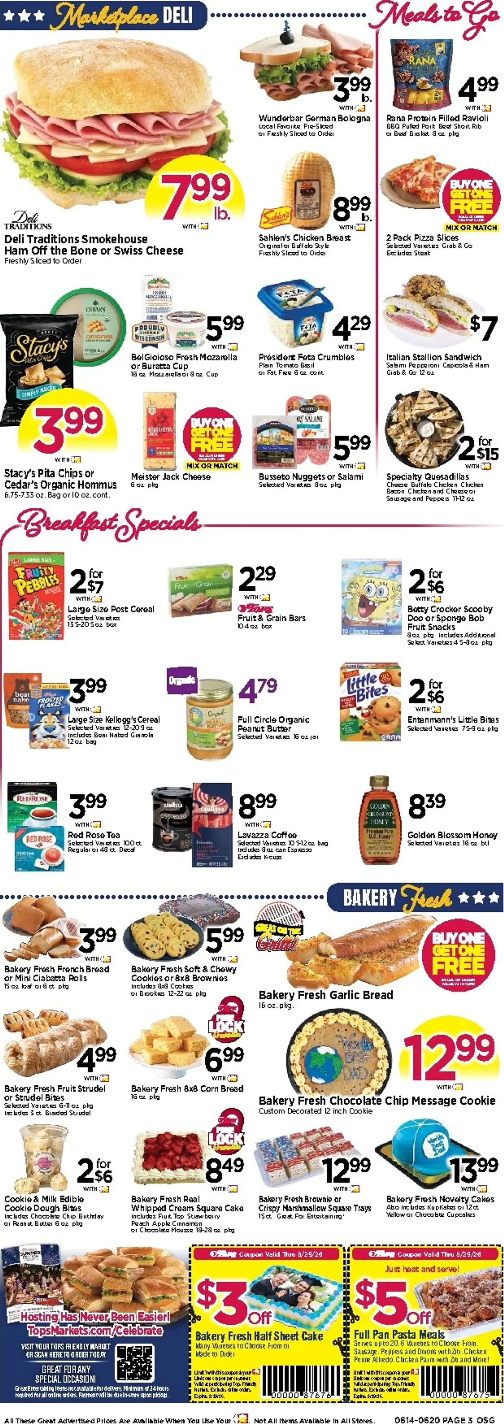 Weekly ad Current Tops Markets leaflet valid from Sunday 06/14/2026 to Saturday 06/20/2026 from June 14 to June 20 2026 - Page 3
