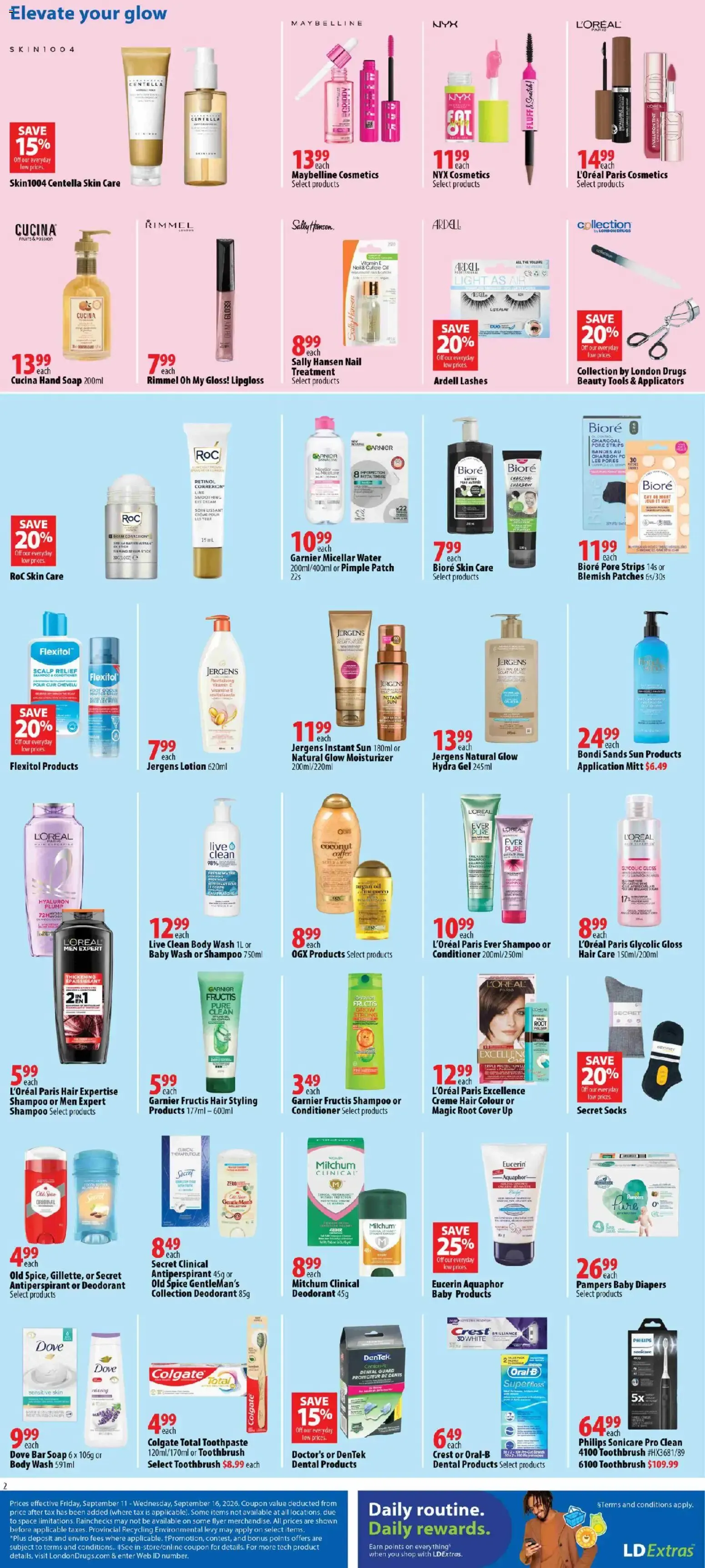 London Drugs weekly flyer / circulaire from Sep 11, 2026 > weekly specials & deals from September 11 to September 16 2026 - flyer page 2
