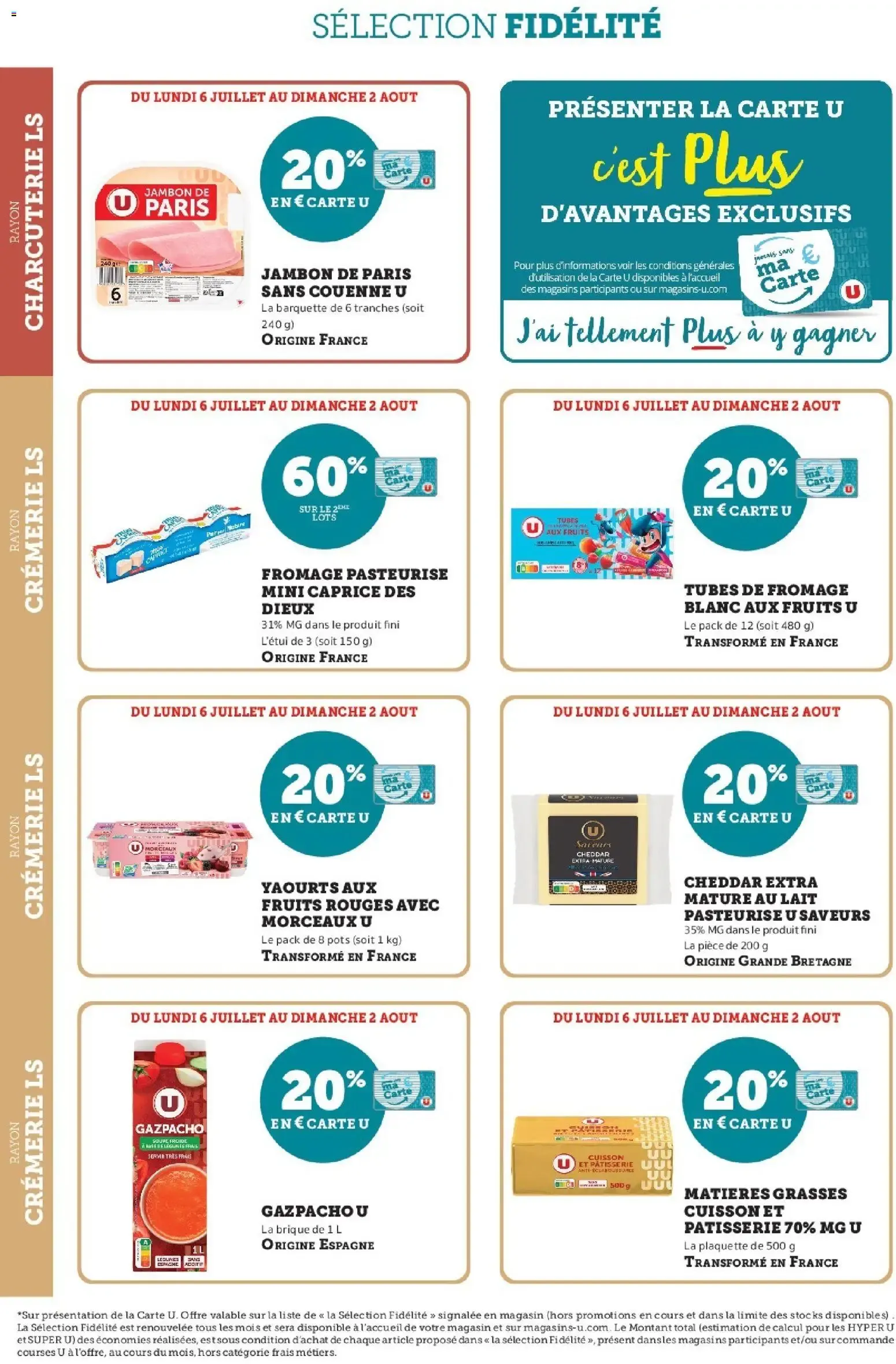 Hyper U - Ma sélection Carte U Juillet à partir du 06/07/2026 - promo en ligne du 6 juillet au 2 août 2026 - Catalogue page 4