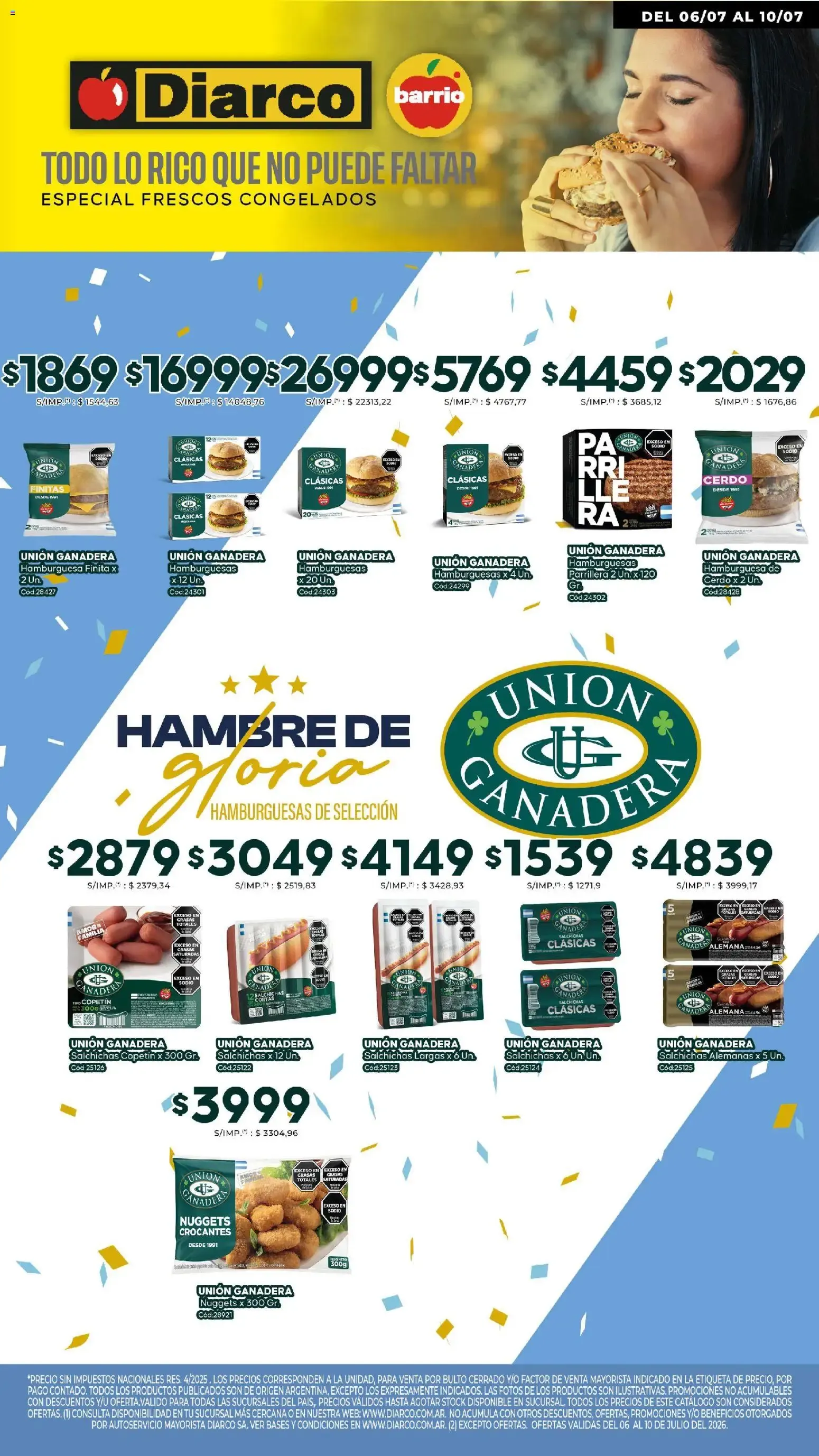 Ofertas de Diarco - Especial Unión Ganadera del 06/07/2026 - 10/07/2026 6 de julio al 10 de julio 2026 - Página 1 del catálogo