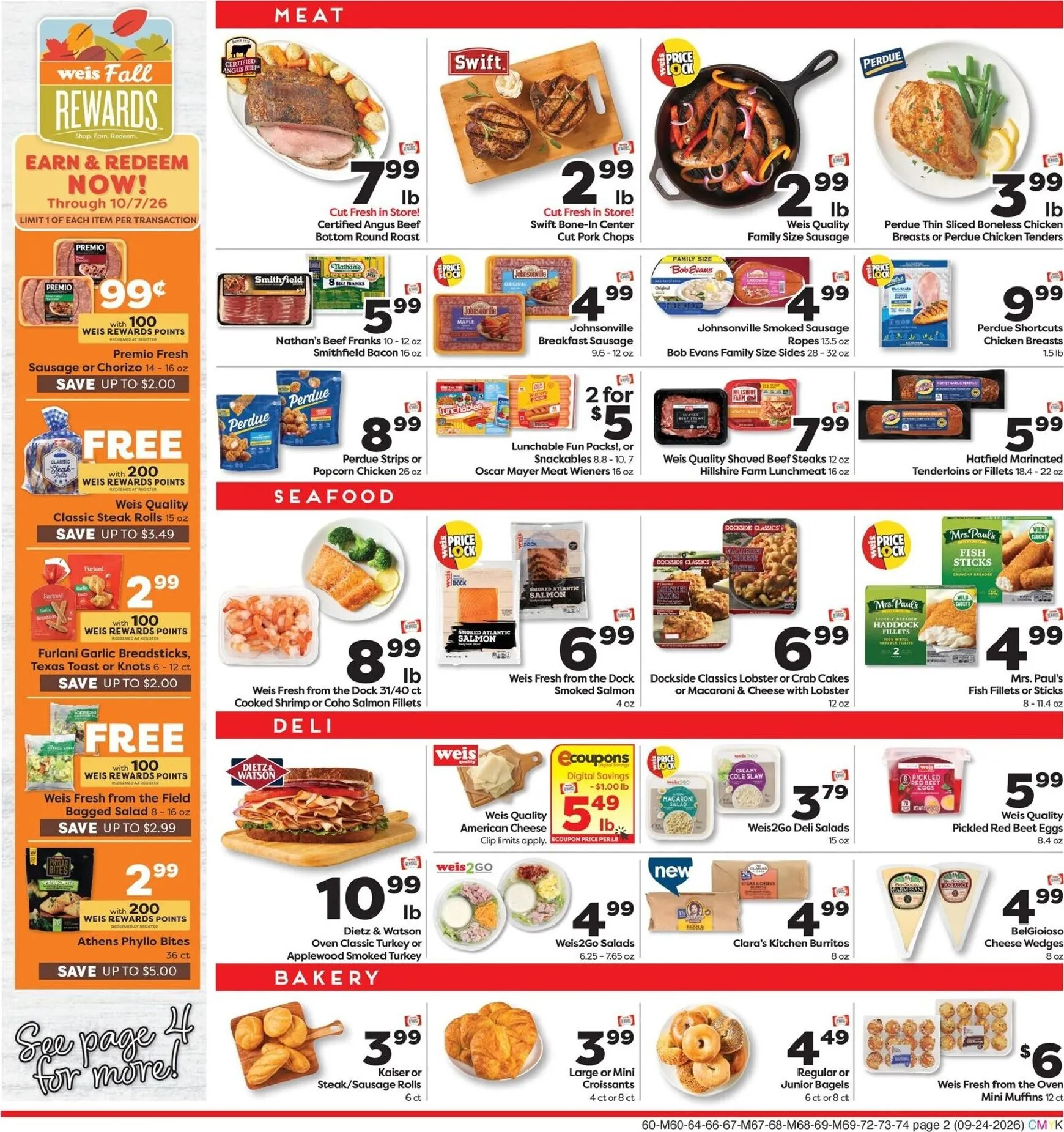 Weekly ad Current Weis Markets leaflet valid from Thursday 09/24/2026 to Wednesday 09/30/2026 from September 24 to September 30 2026 - Page 2