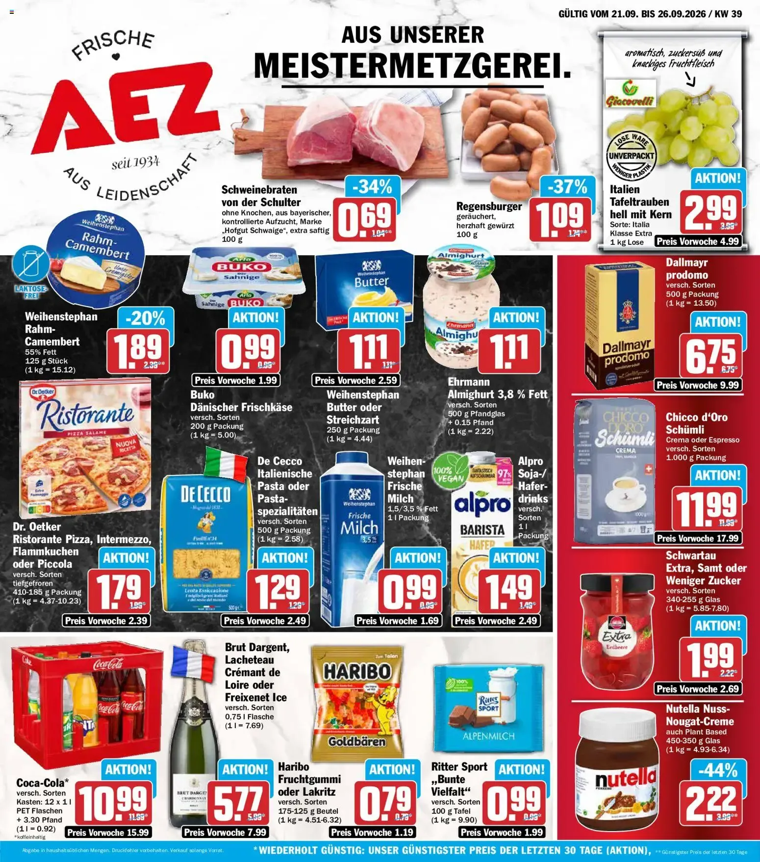 AEZ Prospekt (ab 21.09.2026) zum Blättern