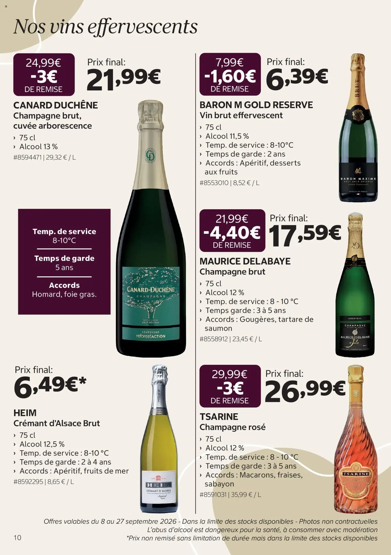 Costco Foire aux vins à partir du 08/09/2026 - promo en ligne du 8 septembre au 27 septembre 2026 - Catalogue page 10