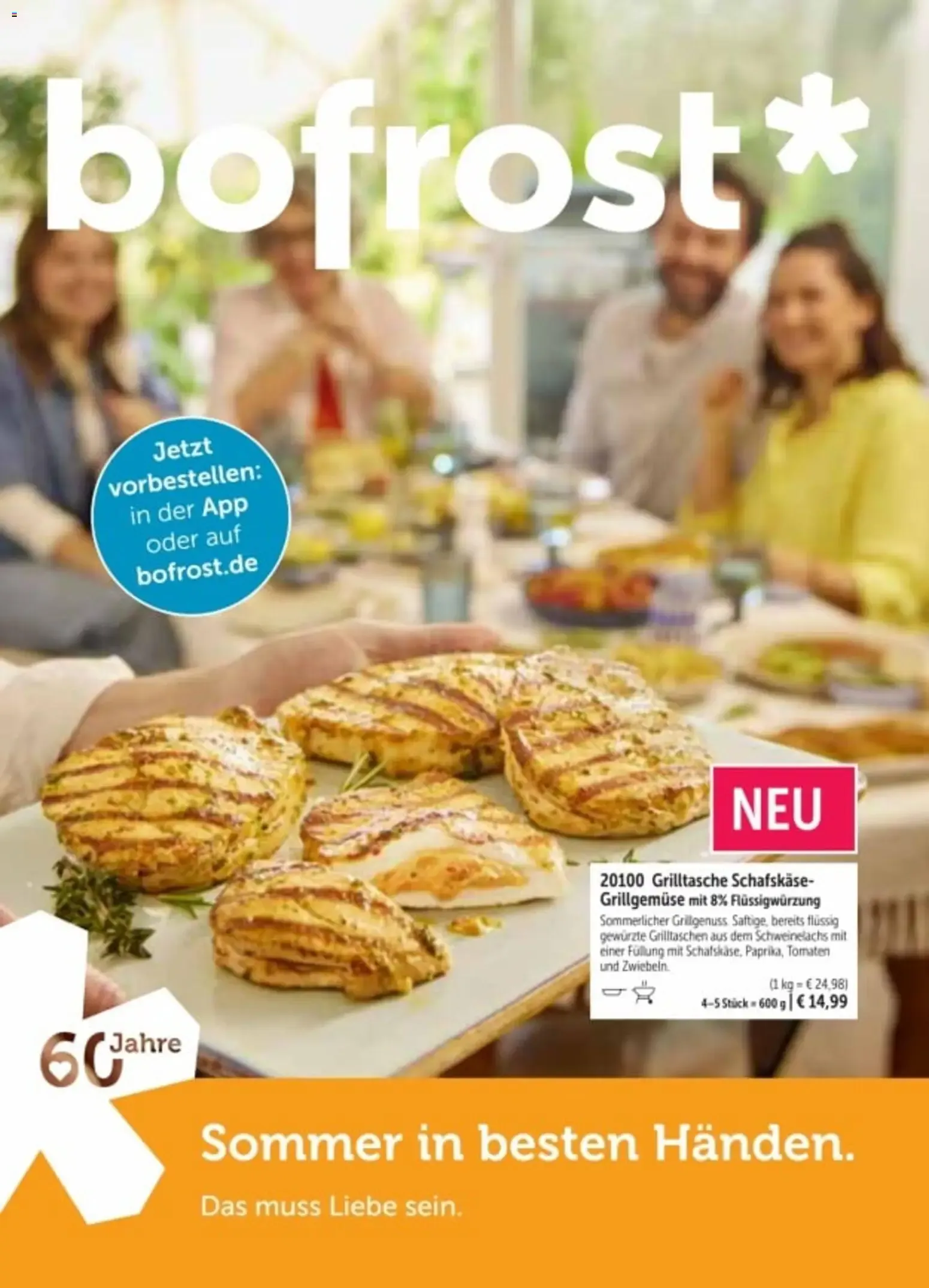 Bofrost Katalog Sommerprogramm (ab 20.04.2026) zum Blättern von 20. April bis 6. September 2026 - Prospekt seite 1