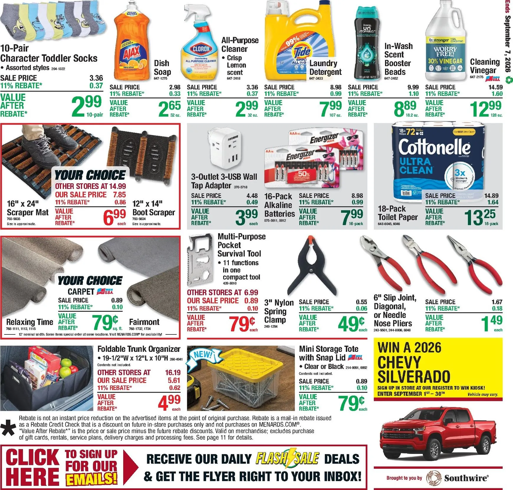 Weekly promotion Menards Labor Day Sale - 11% Rebate spanning from August 27 to September 7 2026 - Page 20 for Catalogue 365