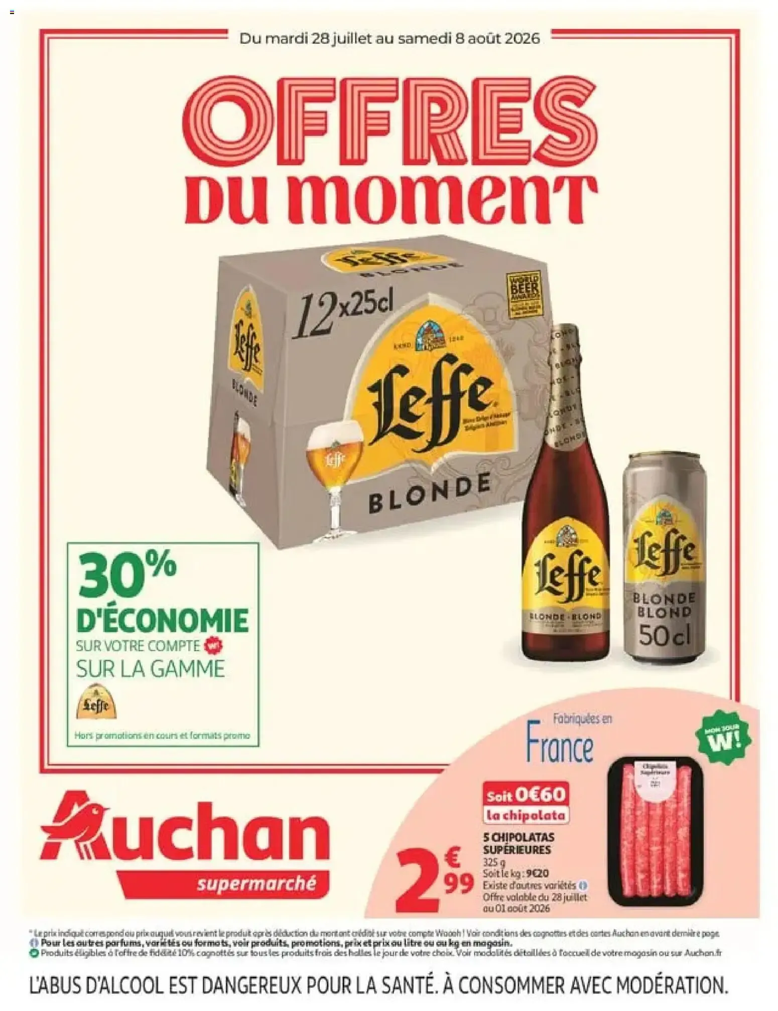 Auchan - Offres du moment du 28 juillet au 8 août 2026 - Catalogue page 1