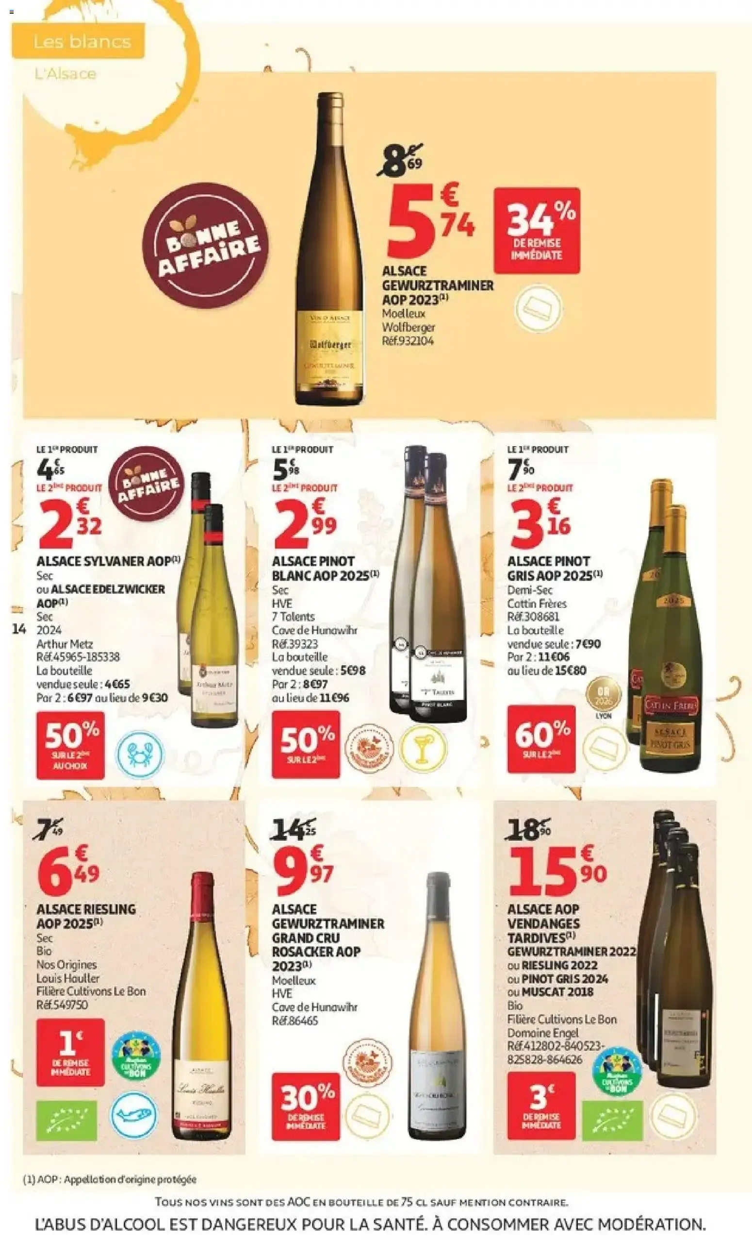 Auchan - Foire aux vins à partir du 25/09/2026 - promo en ligne du 25 septembre au 10 octobre 2026 - Catalogue page 14