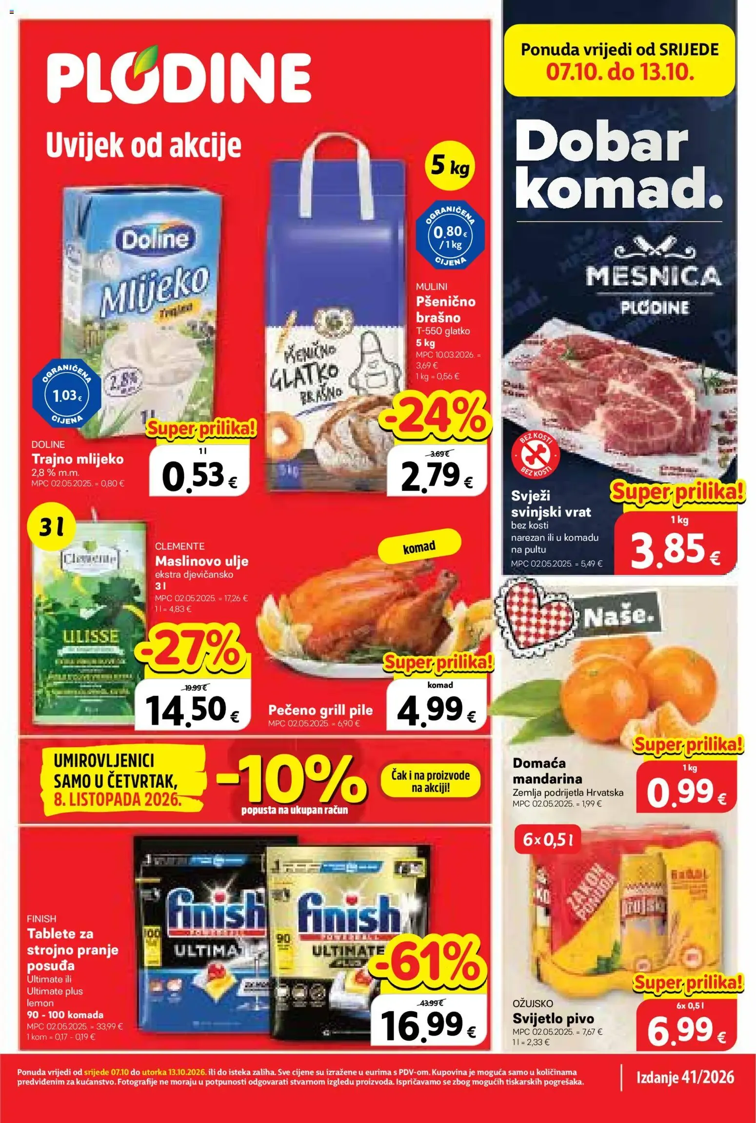 Katalog Plodine Katalog novi od 07.10.2026 na listanje > letak digitalni od 7. listopada do 13. listopada 2026. - Pregled Stranica 1