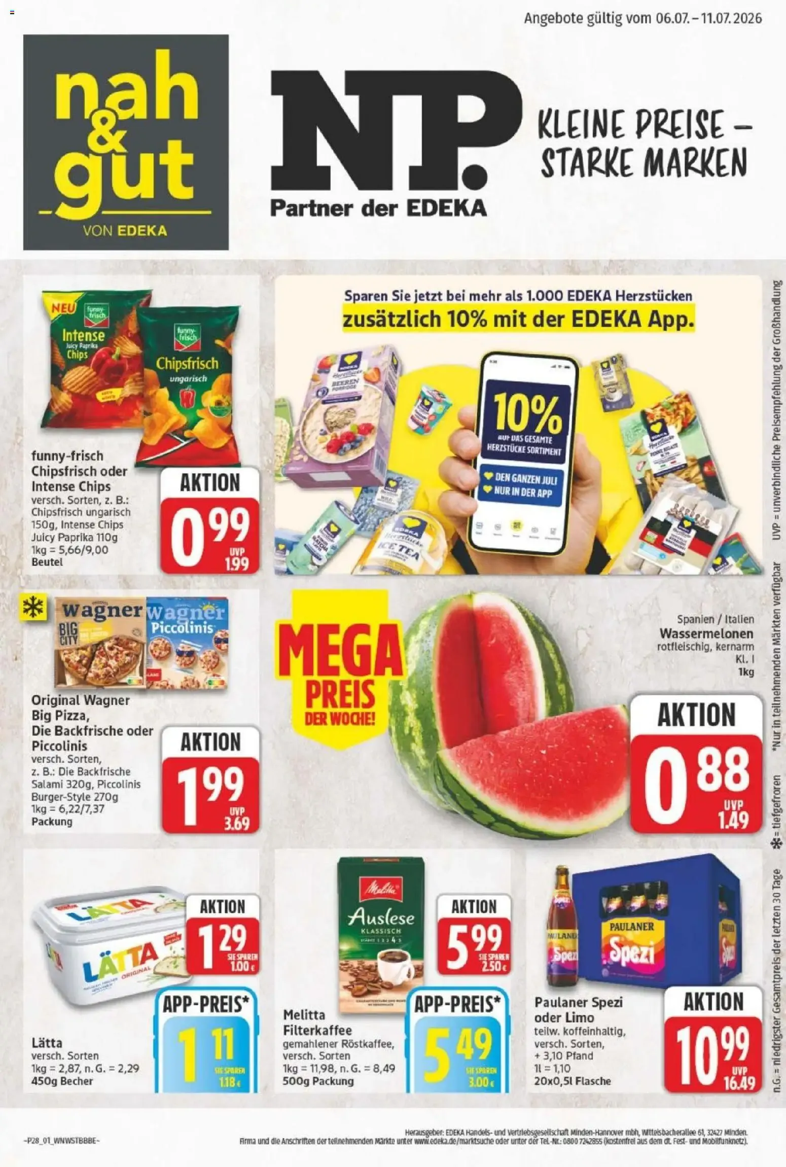 NP Discount Prospekt (ab 06.07.2026) zum Blättern von 6. Juli bis 11. Juli 2026 - Prospekt seite 1
