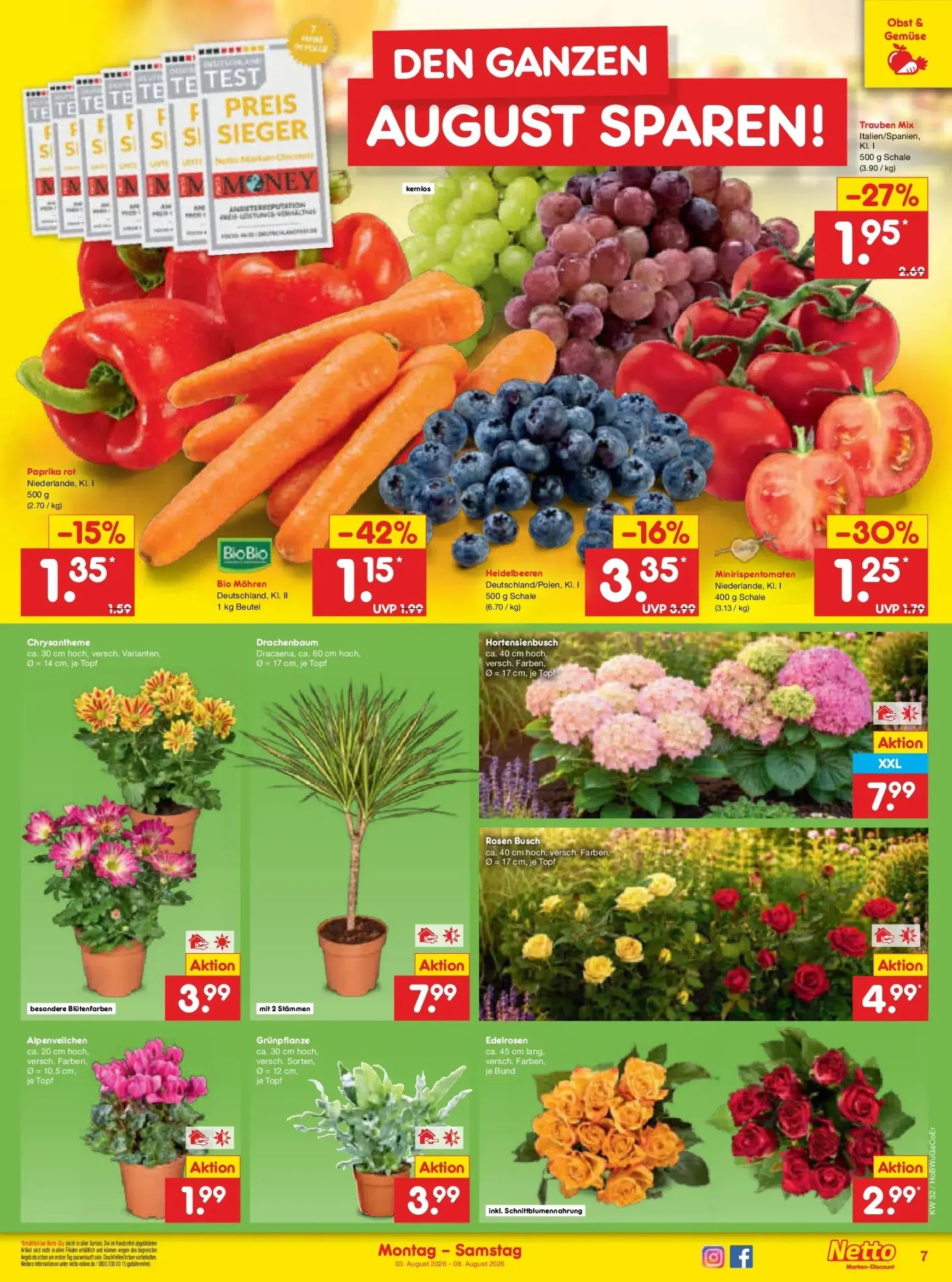 Netto Marken Discount Prospekt – von Montag 03.08.2026 bis Samstag 08.08.2026 von 3. August bis 8. August 2026 - Prospekt seite 11
