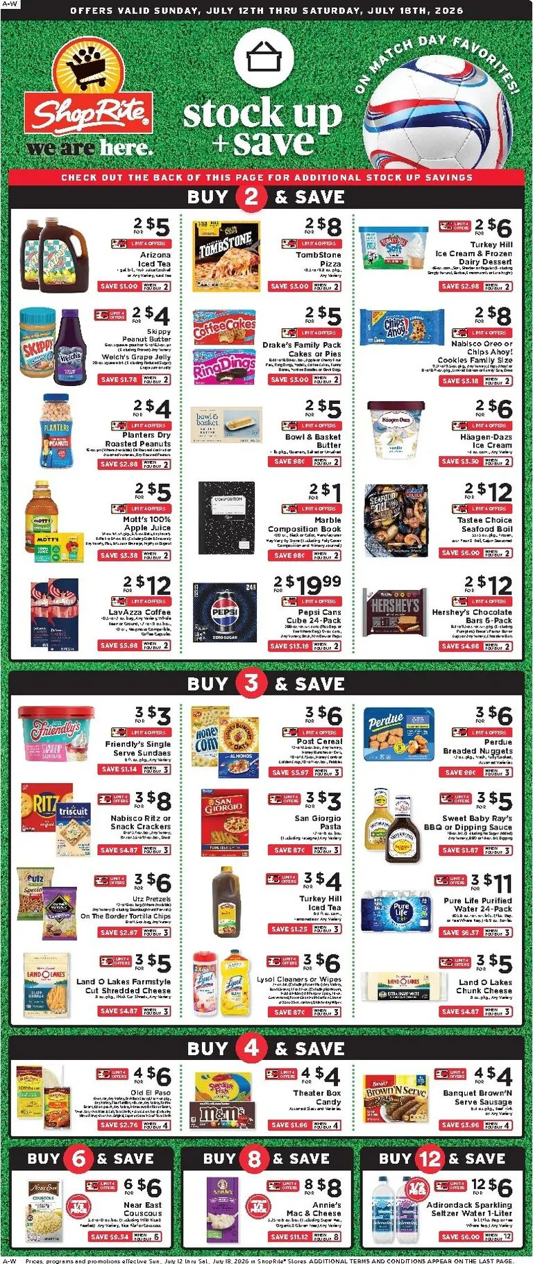 Current ShopRite leaflet valid from Sunday 07/12/2026 to Saturday 07/18/2026