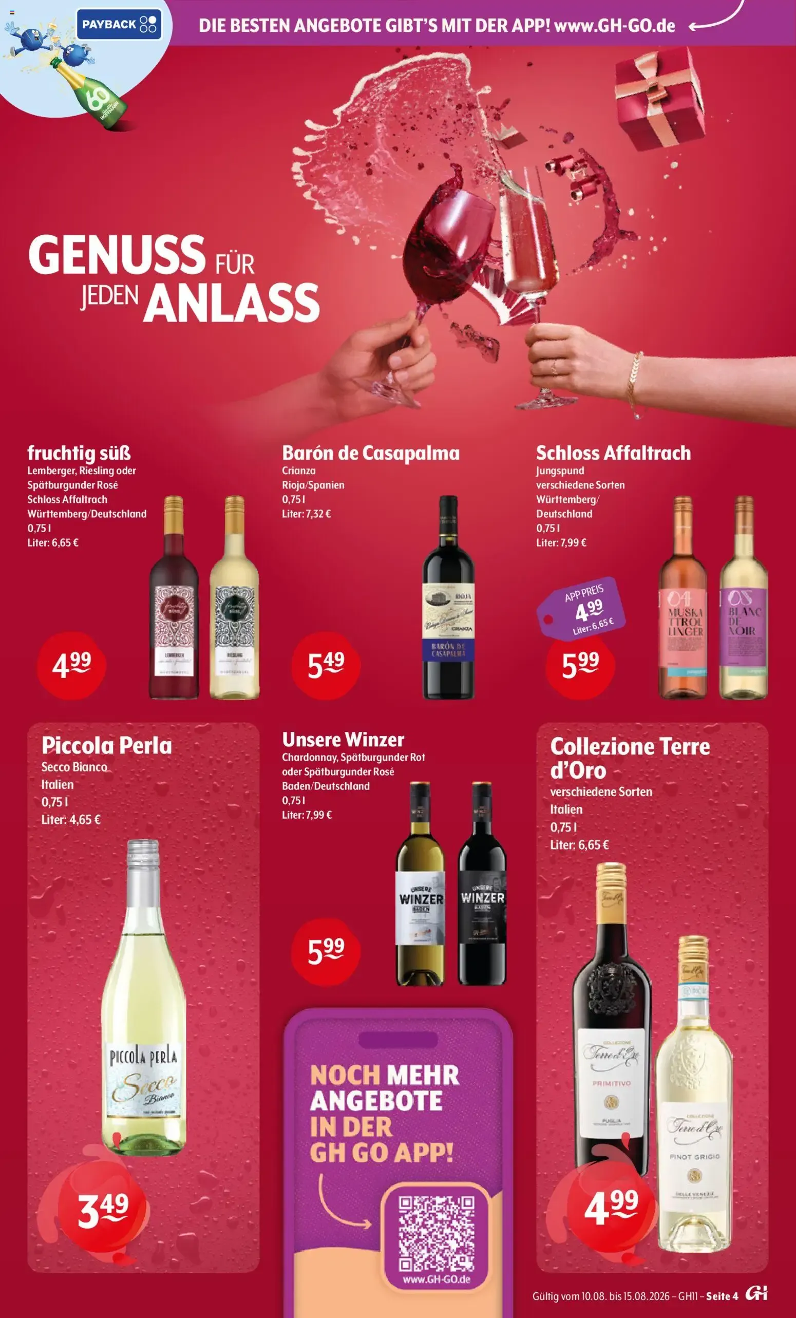 Getränke Hoffmann: Jubiläumsdeals (60 Jahre) von 10. August bis 15. August 2026 - Prospekt seite 4