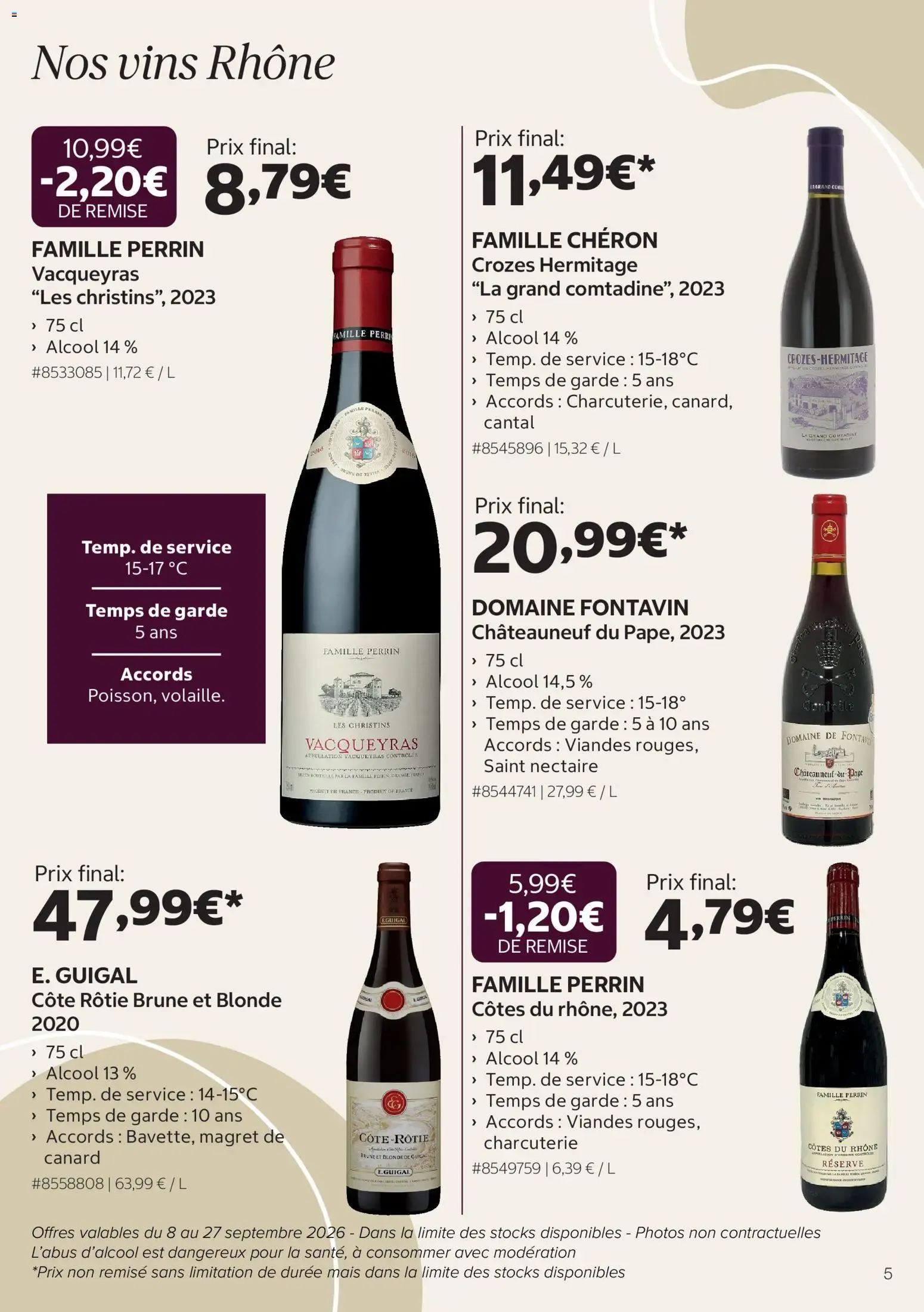 Costco Foire aux vins à partir du 08/09/2026 - promo en ligne du 8 septembre au 27 septembre 2026 - Catalogue page 5