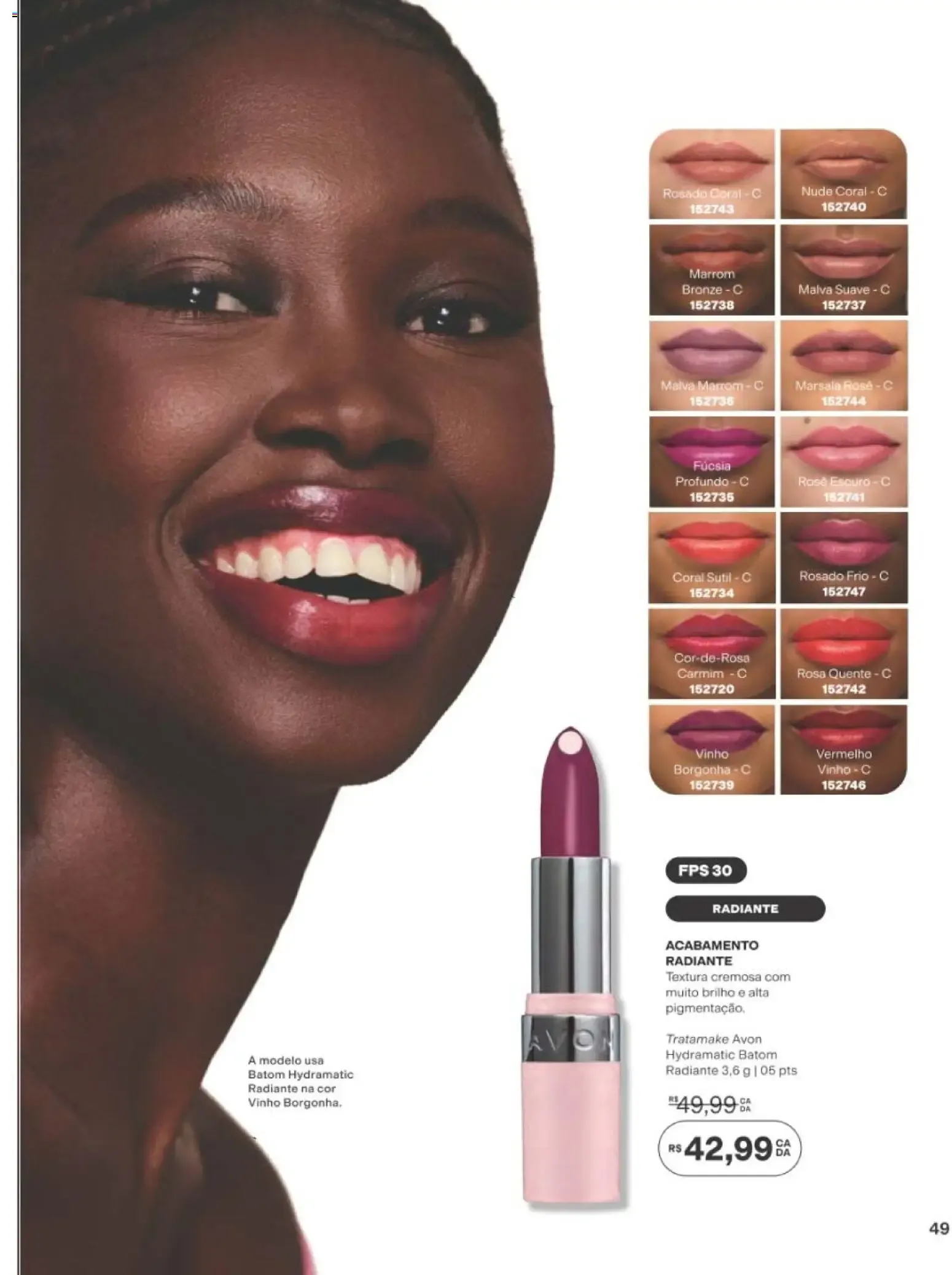 Encarte de Revista Avon folheto - Campanha 14 de 01/09/2026 | Promoção Online 1 de setembro até 20 de setembro 2026 - Pagina 49