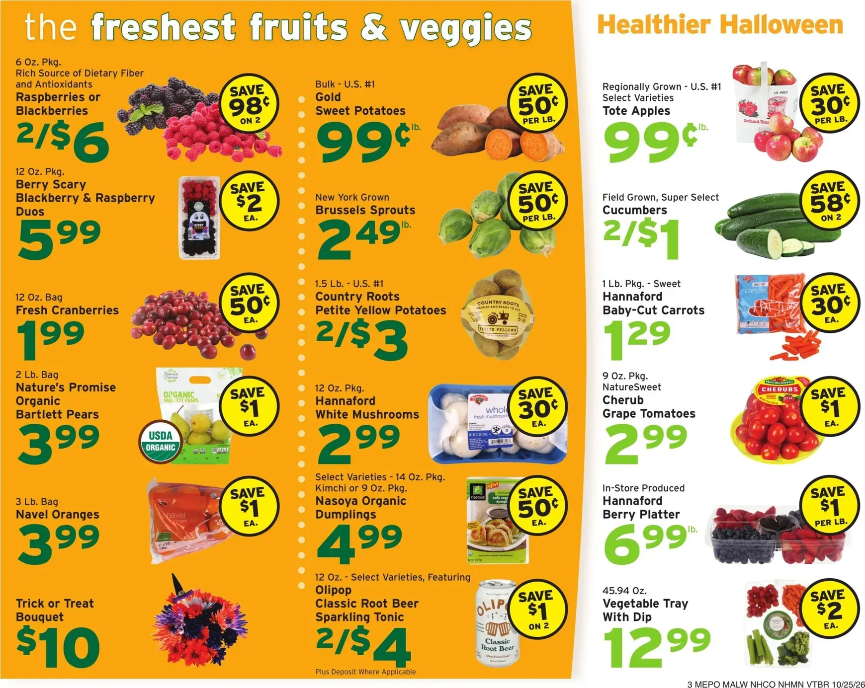 Weekly ad Hannaford Value that adds up. Fall into great prices. from October 25 to October 31 2026 - Page 3
