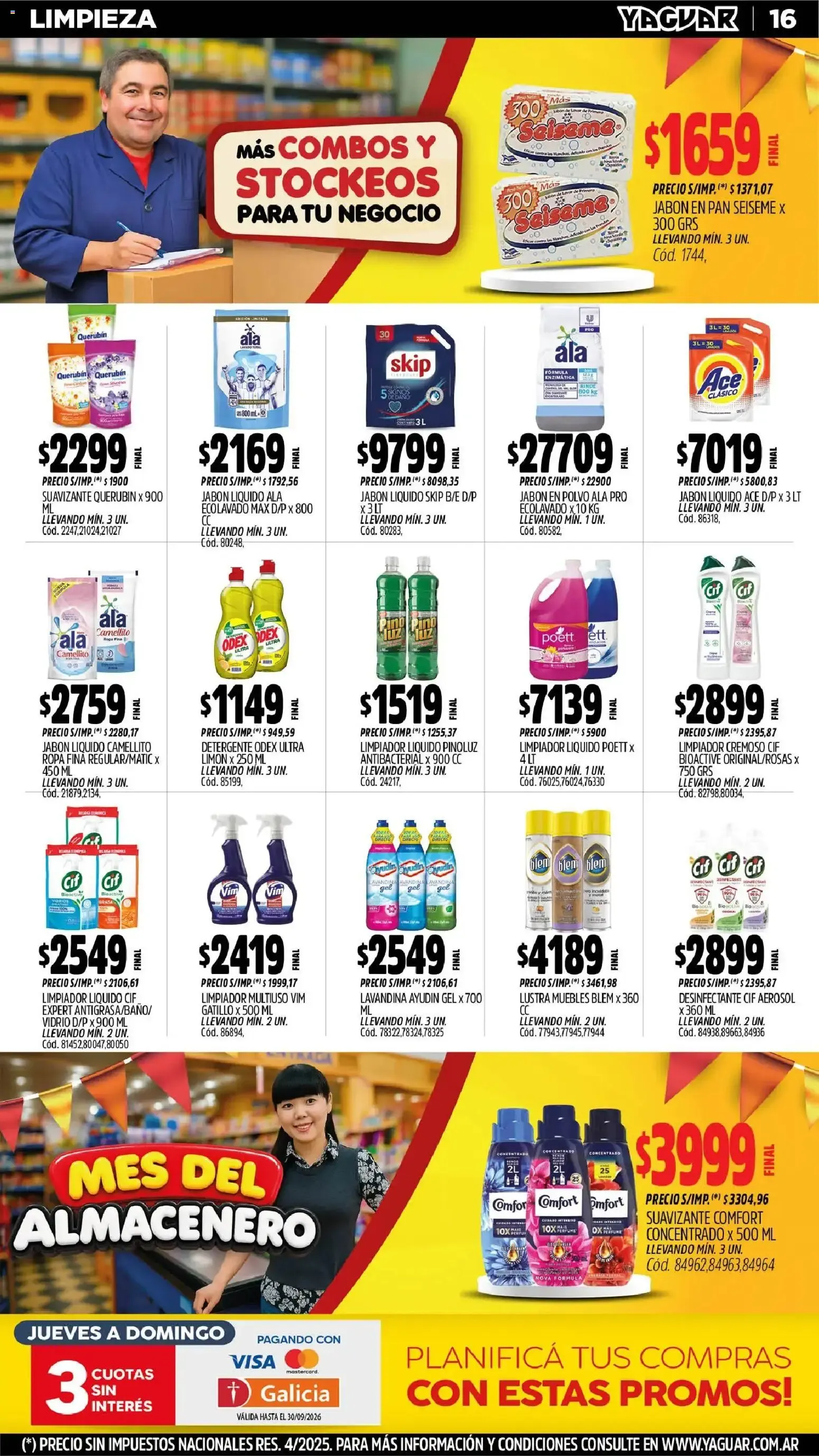 Ofertas de Mayorista Yaguar - Mes del Almacenero 31 de agosto al 6 de septiembre 2026 - Página 16 del catálogo