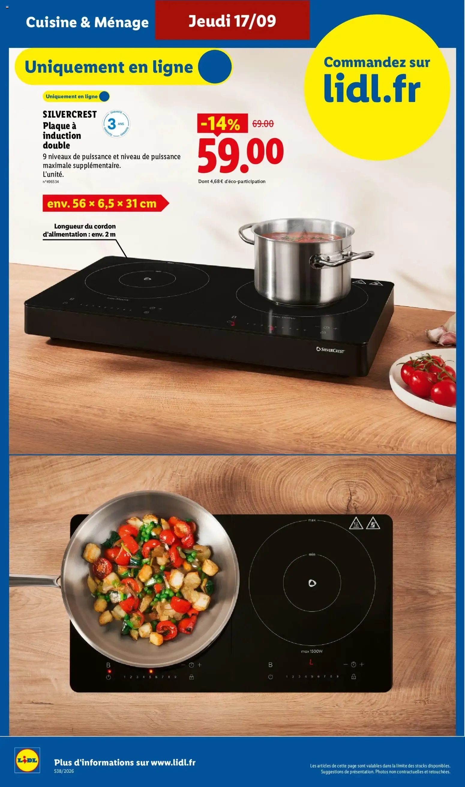 Ofertas EXCLU WEB Lidl du 14 septembre au 17 septembre 2026 - Catalogue page 8
