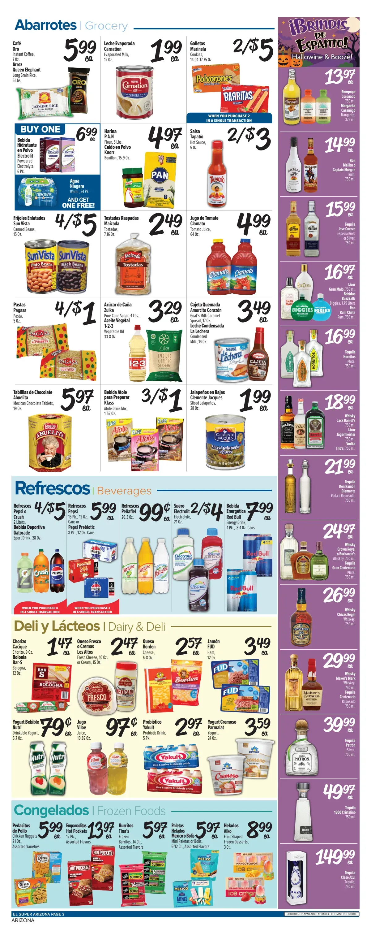 Weekly promotion Current El Super - Arizona leaflet valid from Wednesday 10/21/2026 to Tuesday 10/27/2026 spanning from October 21 to October 27 2026 - Page 2 for Catalogue 365
