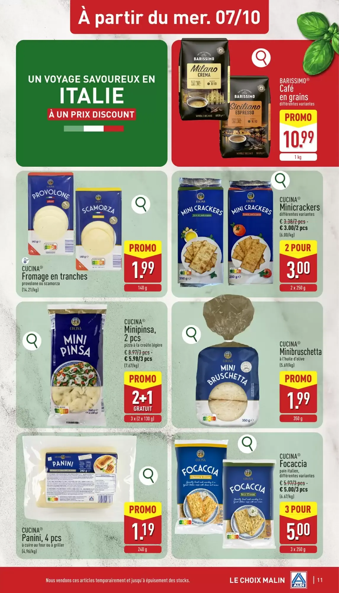 ALDI Dépliant du lun. 05/10 au sam. 10/10 inclus van 5 oktober tot 10 oktober 2026 - folder pagina 11