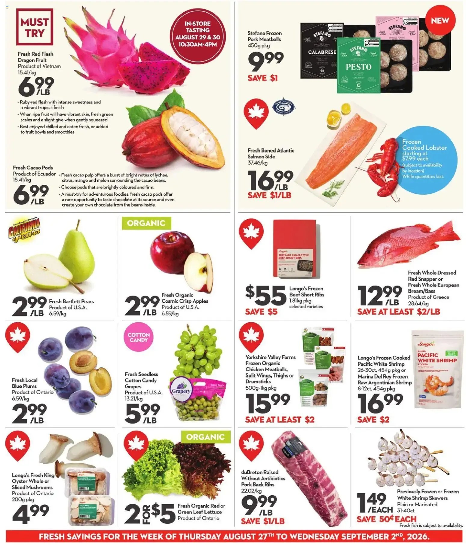Longo's weekly flyer / circulaire from Aug 27, 2026 > weekly specials & deals from August 27 to September 2 2026 - flyer page 8