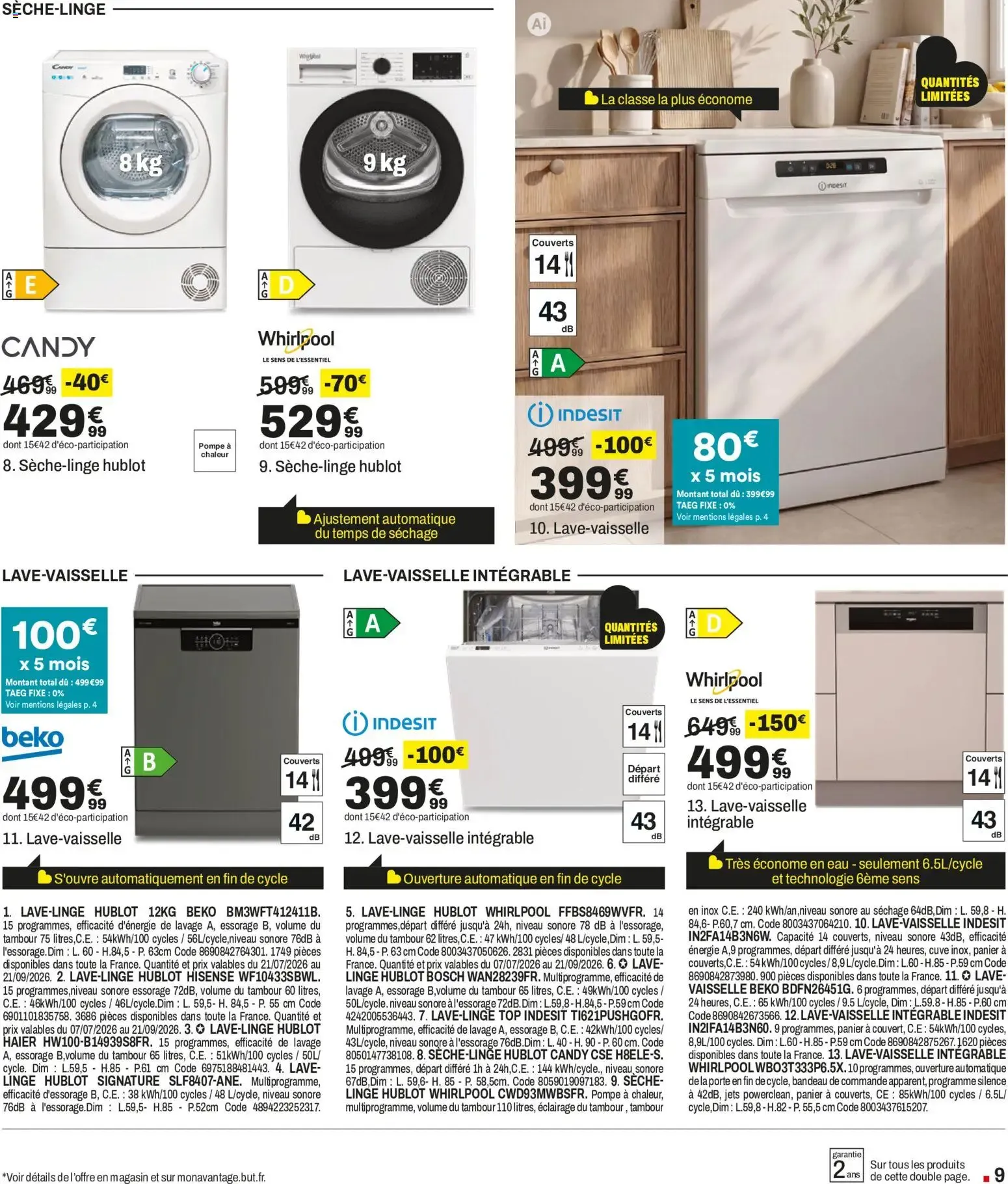 BUT Grand Destockage de Rentrée du 28 août au 21 septembre 2026 - Catalogue page 9