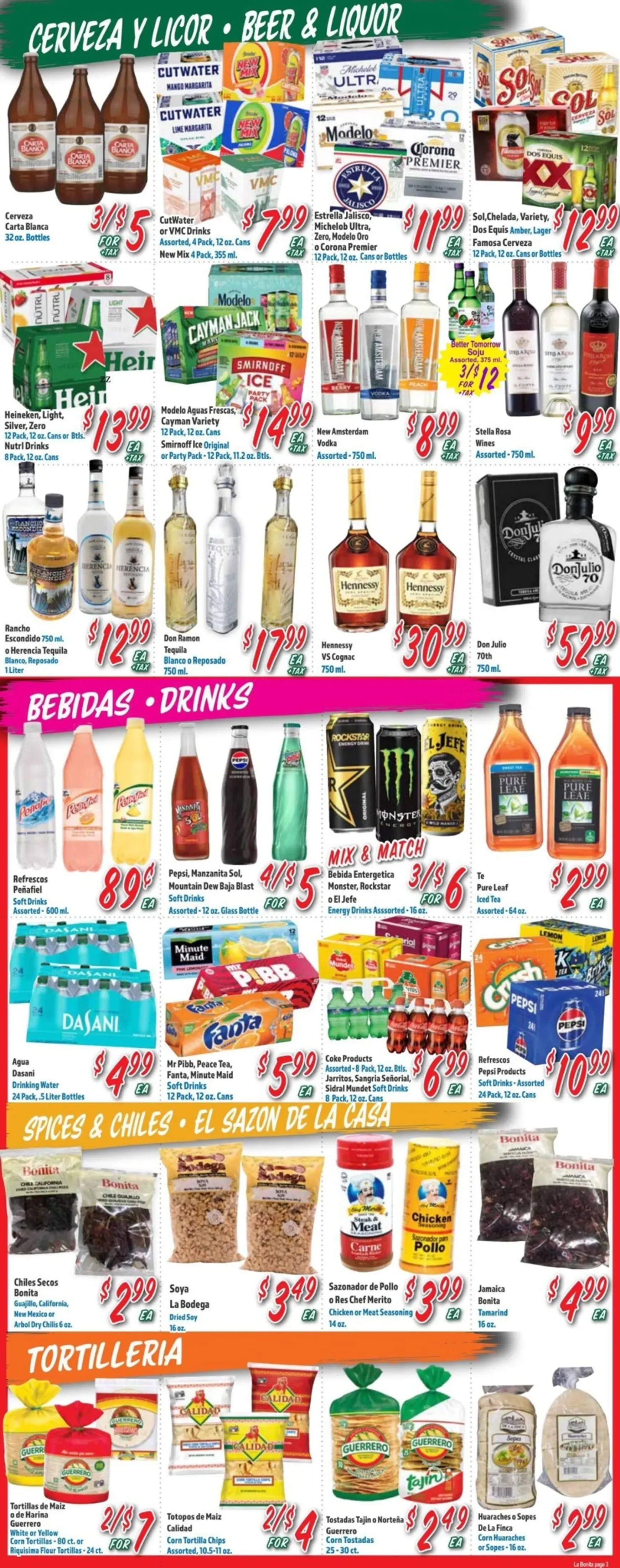 Weekly ad Current La Bonita leaflet valid from Wednesday 08/05/2026 to Tuesday 08/11/2026 from August 5 to August 11 2026 - Page 3